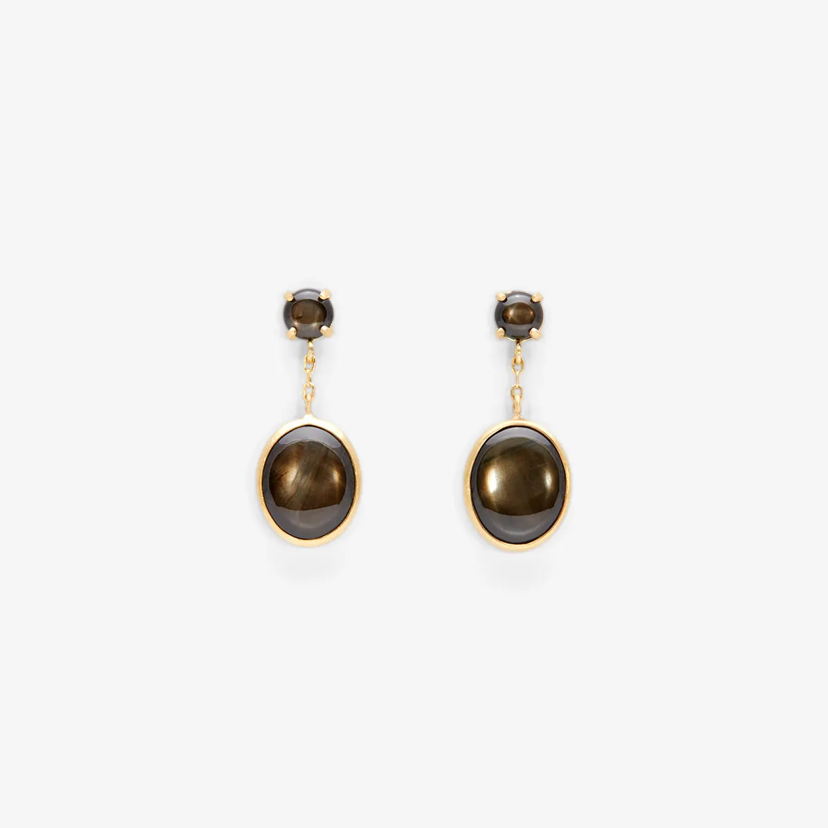 E8601SSBK | Star Sapphire Glacé Earring