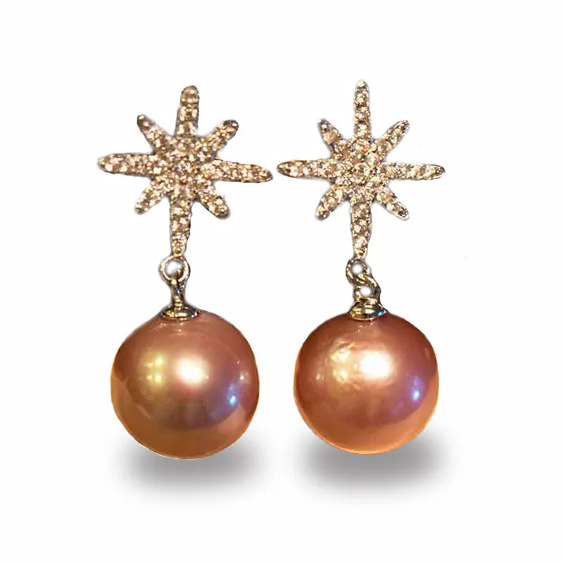 ELEGANT STAR EDISON PEARL EARRINGS