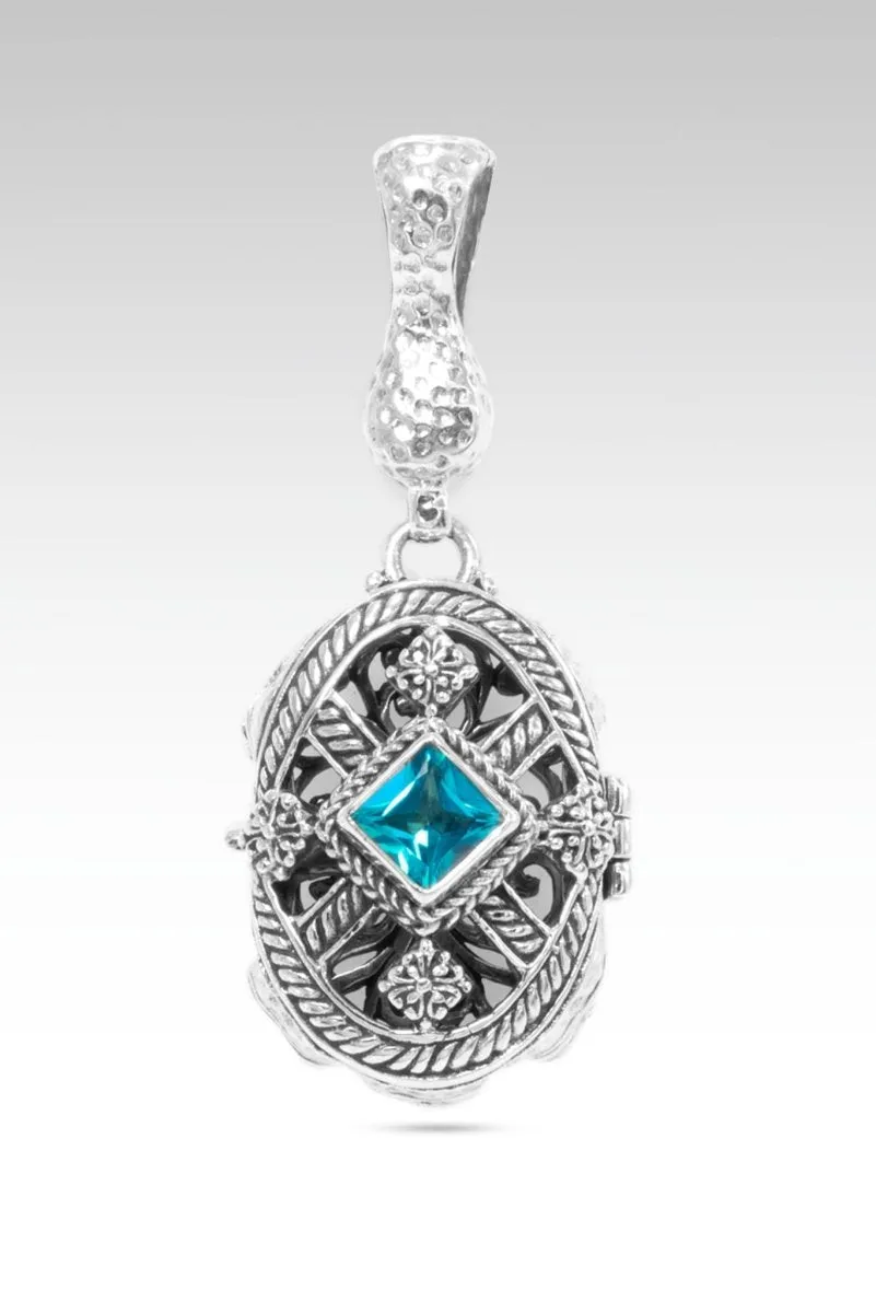 Enchanted Locket Pendant™ in Bali Breeze™ Mystic Topaz