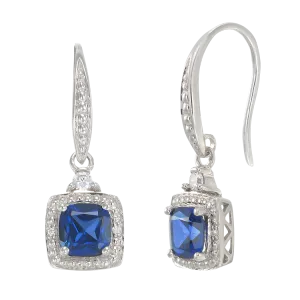 Exquisite Sapphire Drop Earrings