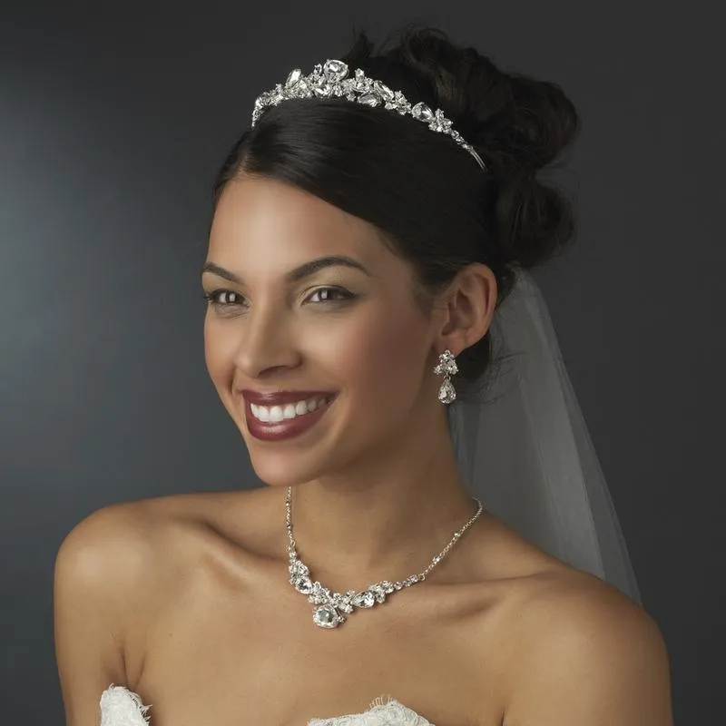 Fantastic Shining Crystal Bridal Tiara or Tiara Set