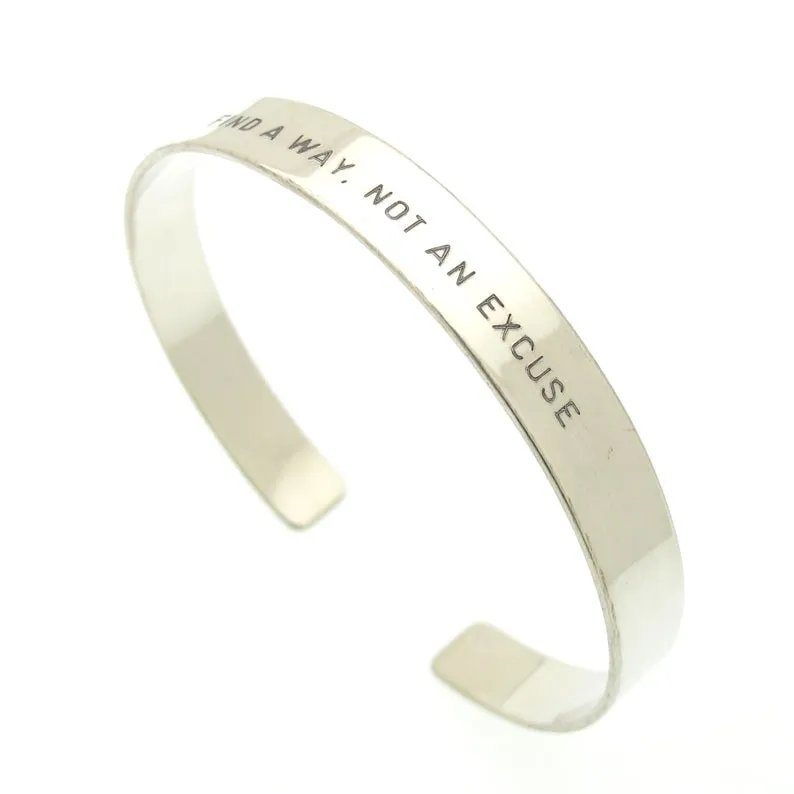 Father's Day Gift - Engraved Sterling Silver Bracelet