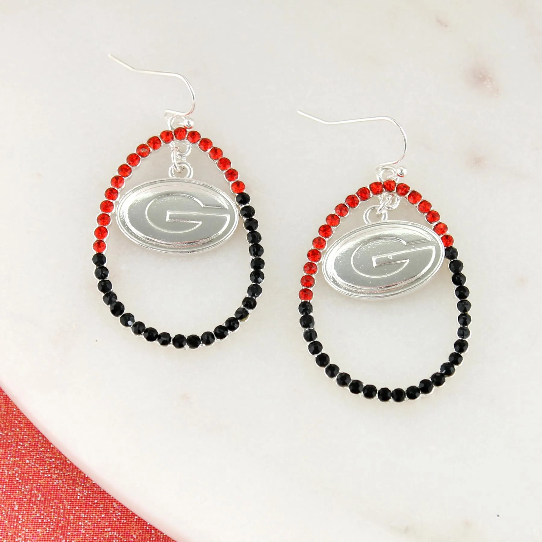 Georgia Crystal Loop Earrings