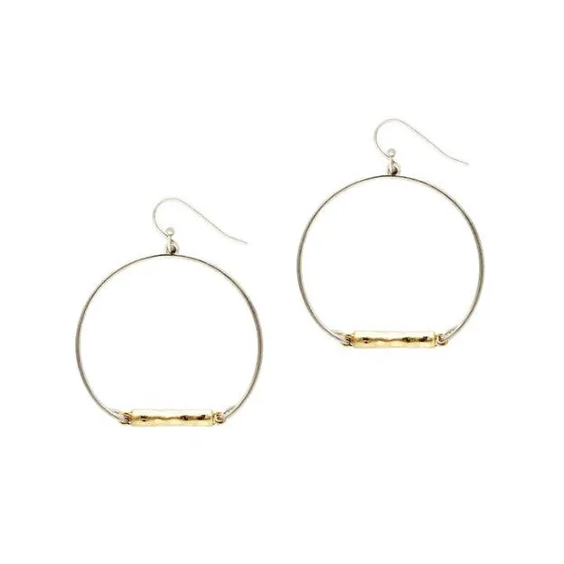 Gold and Silver Earrings