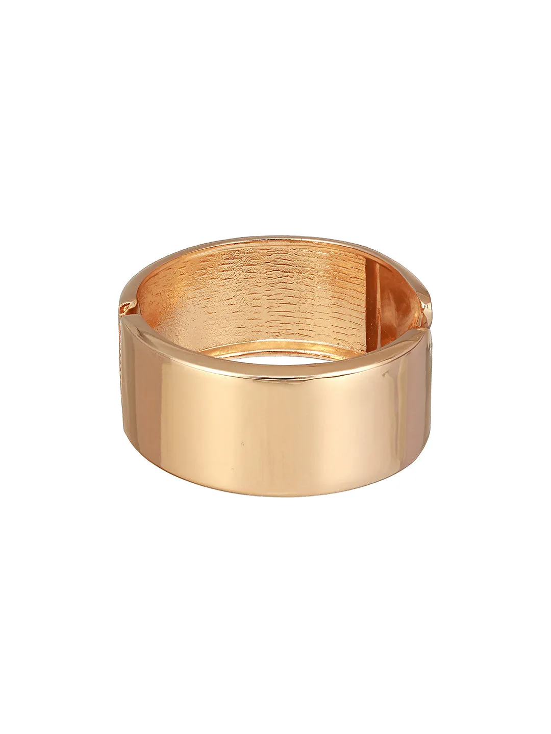 Gold-Plated Gold -Toned Solid Cuff Bracelet