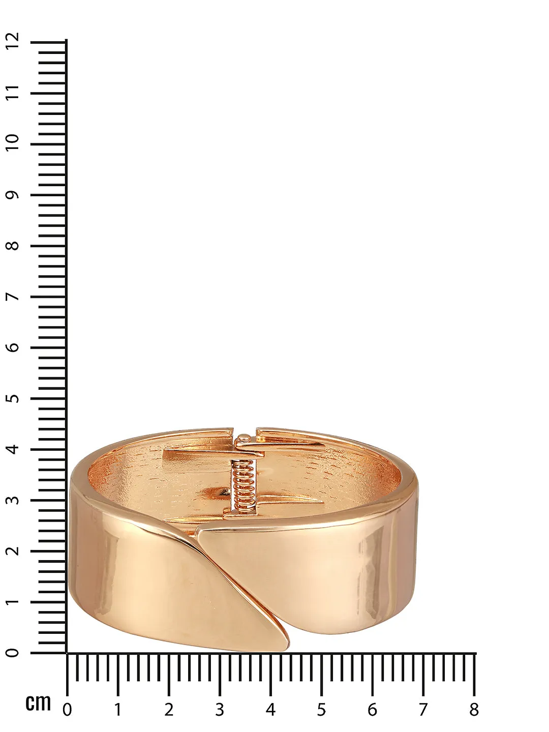 Gold-Plated Gold -Toned Solid Cuff Bracelet