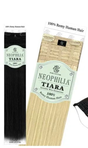 Hair Couture Tiara Halo Invisible Wire Straight 100% Human Remy Hair Extensions