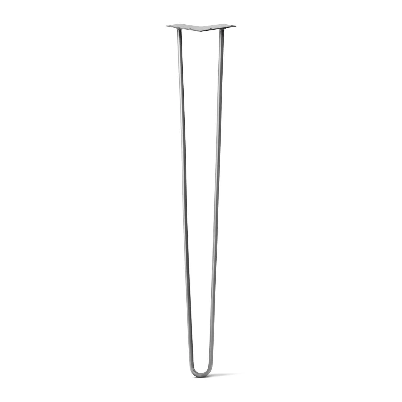 Hairpin Leg (Sold Separately), 2-Rod Design - Clear Coated Finish