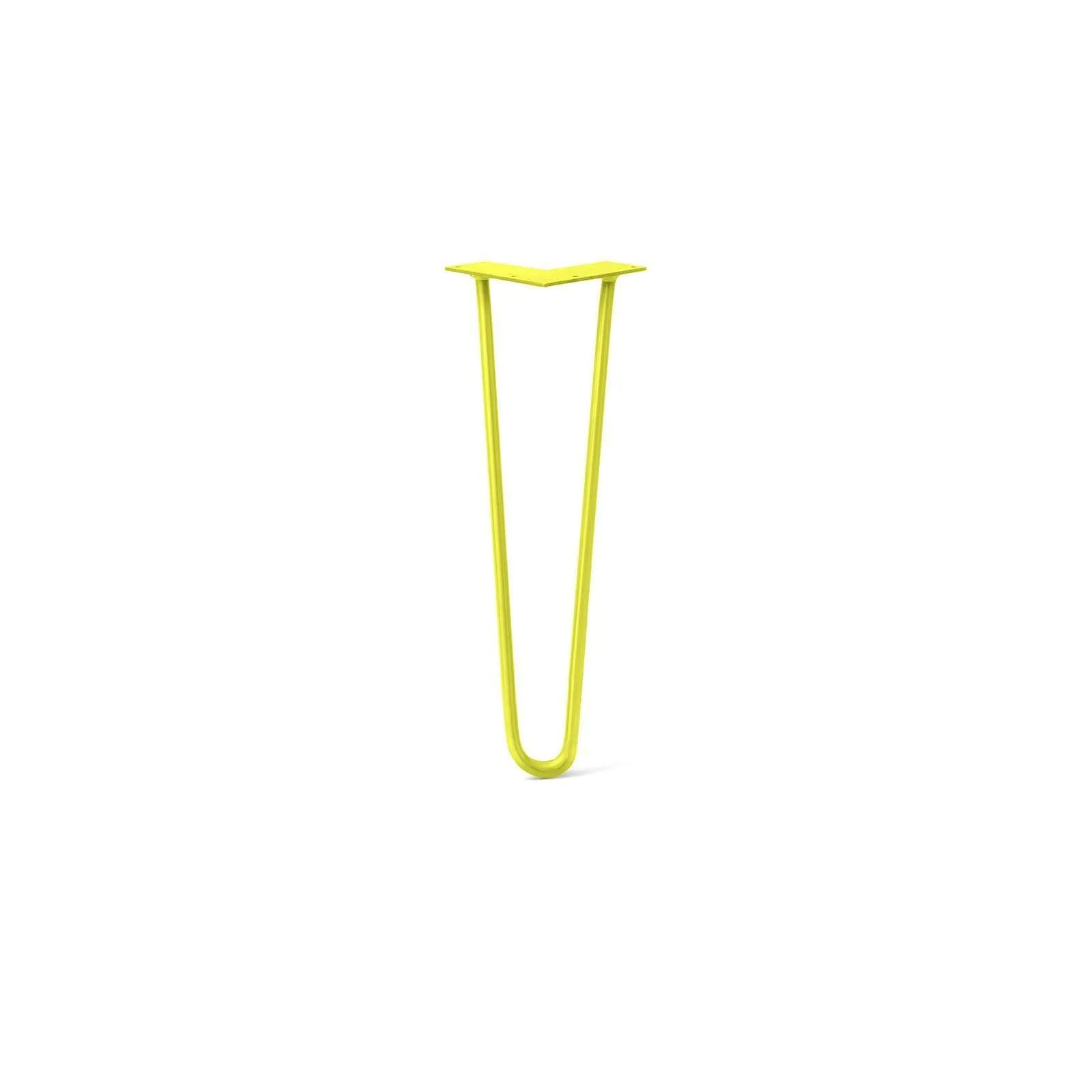 Hairpin Leg (Sold Separately), 2-Rod Design - Yellow Powder Coated Finish