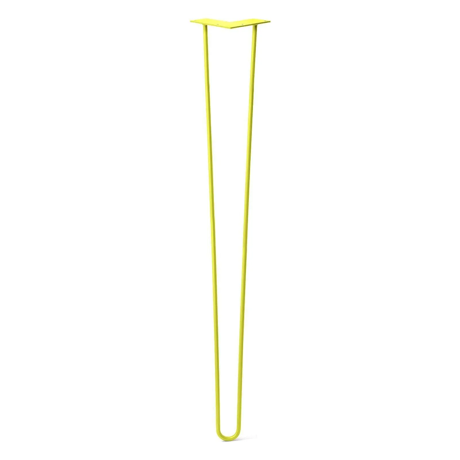 Hairpin Leg (Sold Separately), 2-Rod Design - Yellow Powder Coated Finish