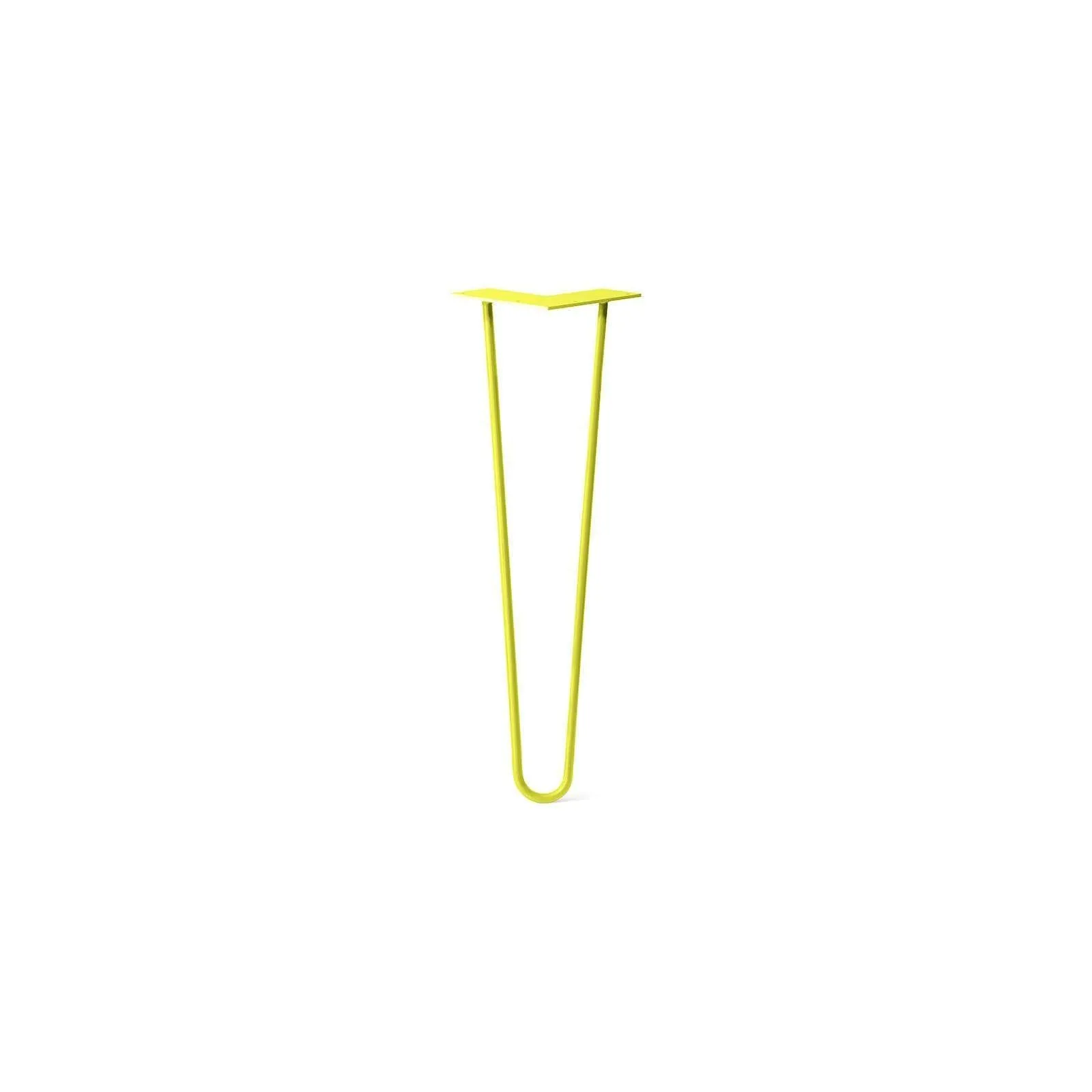 Hairpin Leg (Sold Separately), 2-Rod Design - Yellow Powder Coated Finish