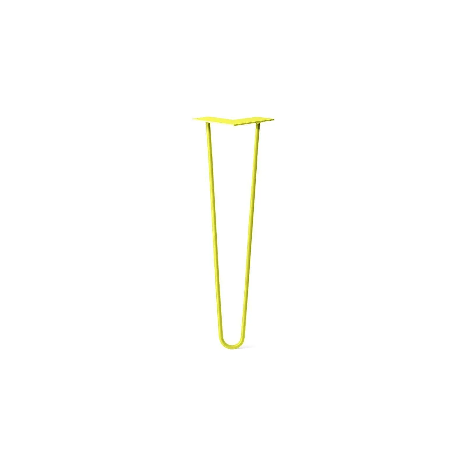 Hairpin Leg (Sold Separately), 2-Rod Design - Yellow Powder Coated Finish