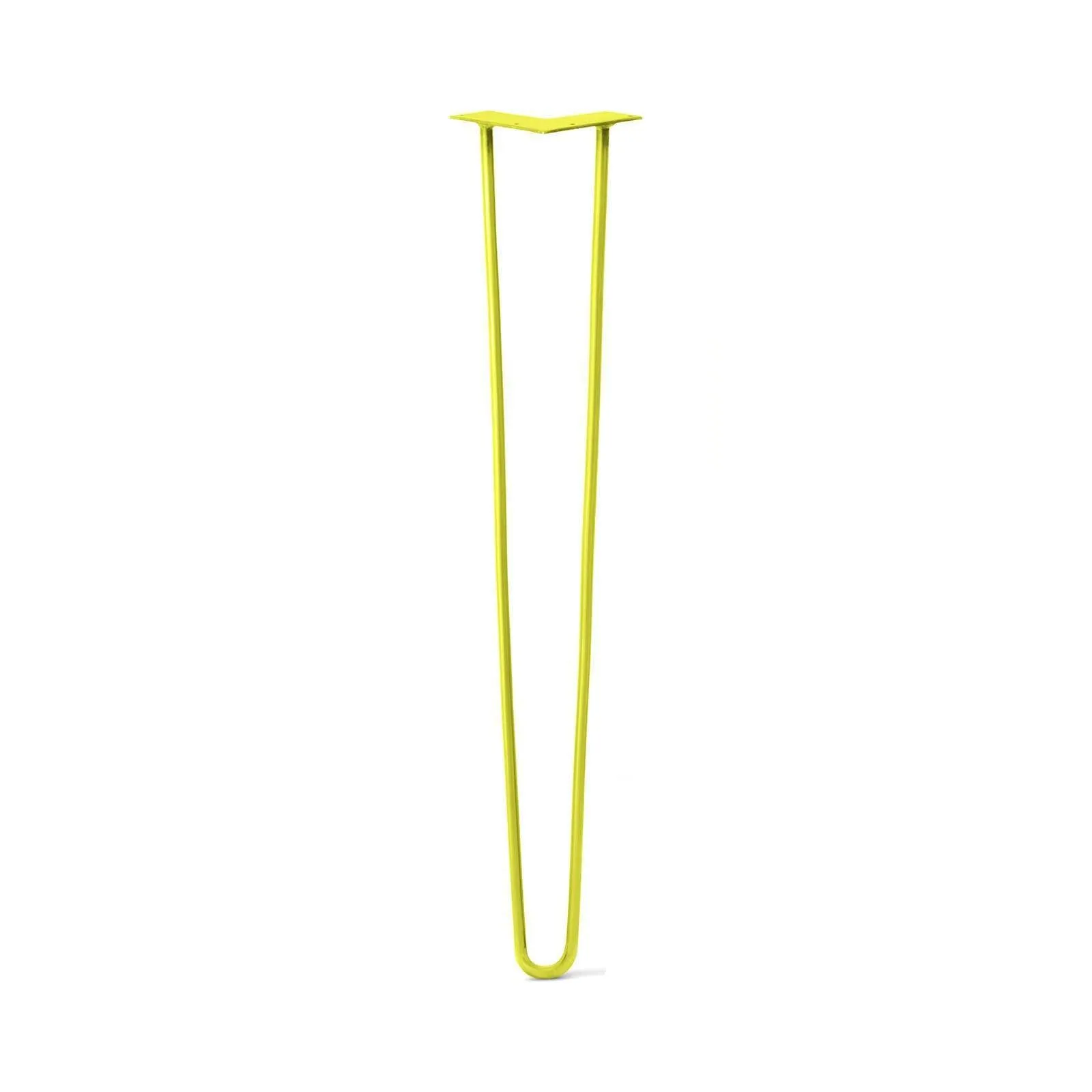 Hairpin Leg (Sold Separately), 2-Rod Design - Yellow Powder Coated Finish