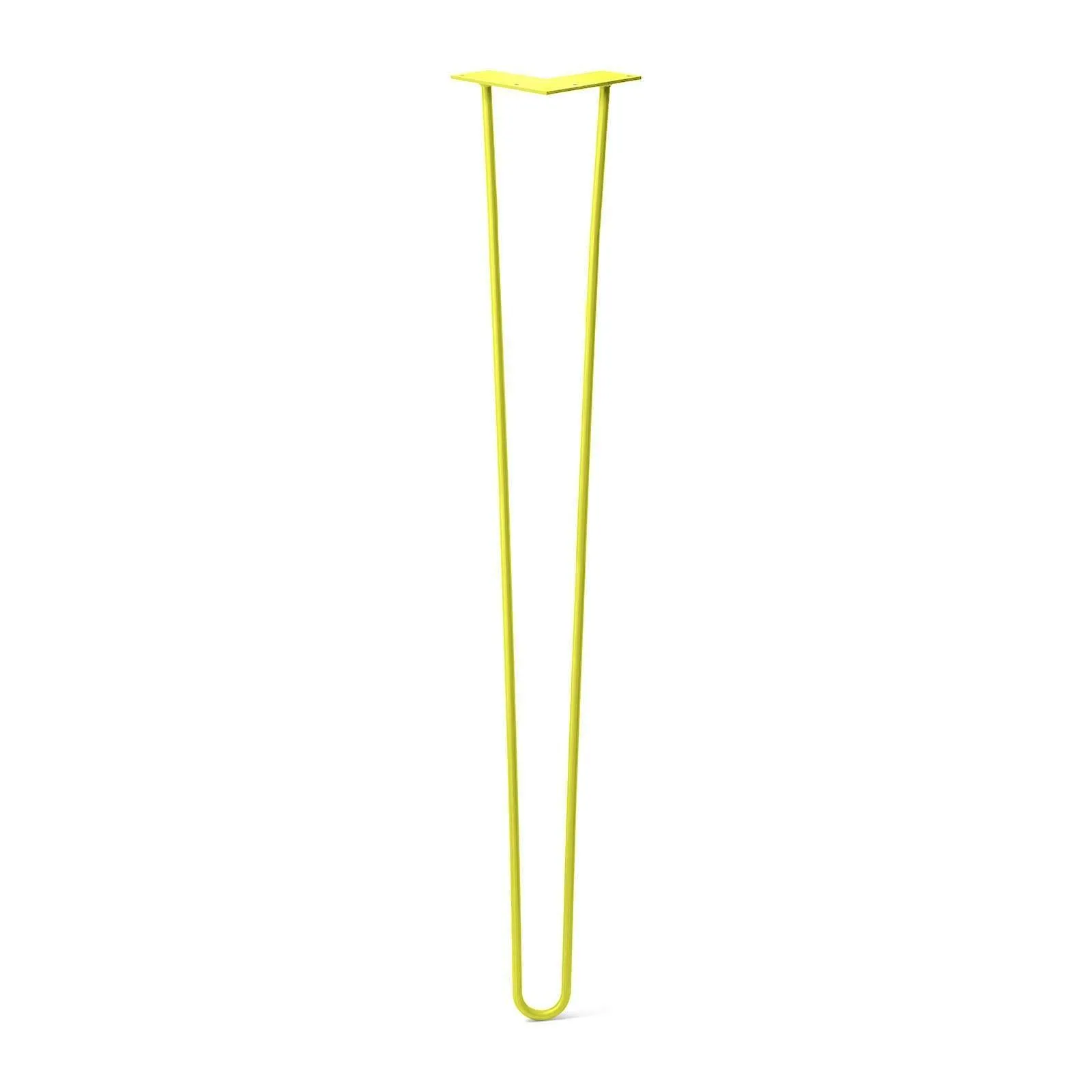 Hairpin Leg (Sold Separately), 2-Rod Design - Yellow Powder Coated Finish