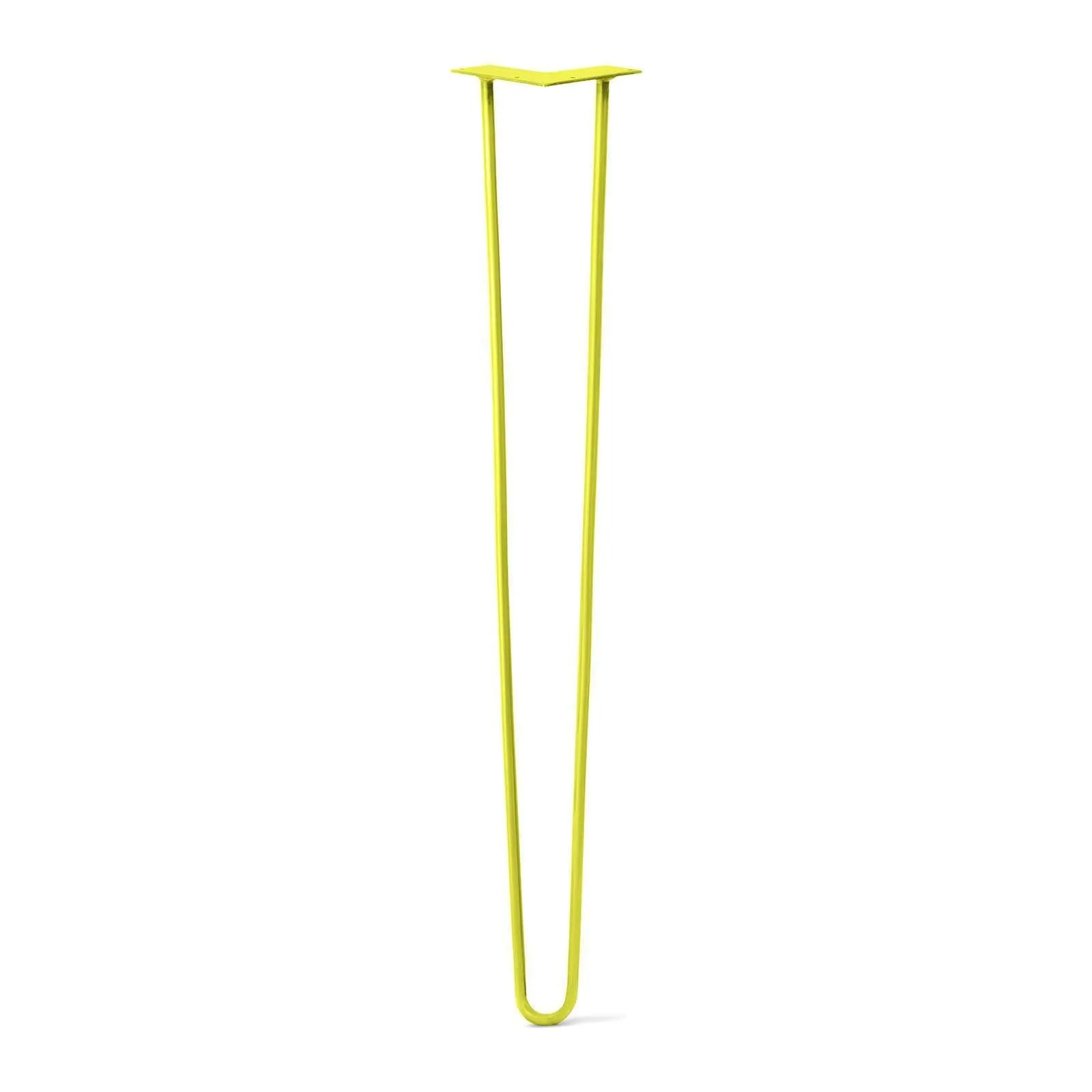 Hairpin Leg (Sold Separately), 2-Rod Design - Yellow Powder Coated Finish