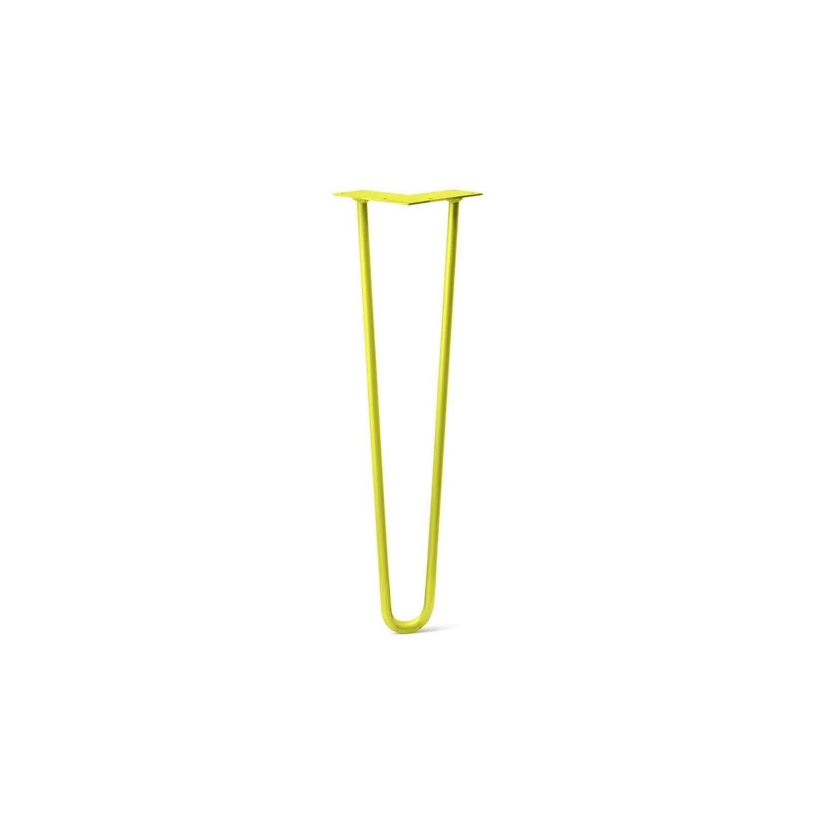 Hairpin Leg (Sold Separately), 2-Rod Design - Yellow Powder Coated Finish