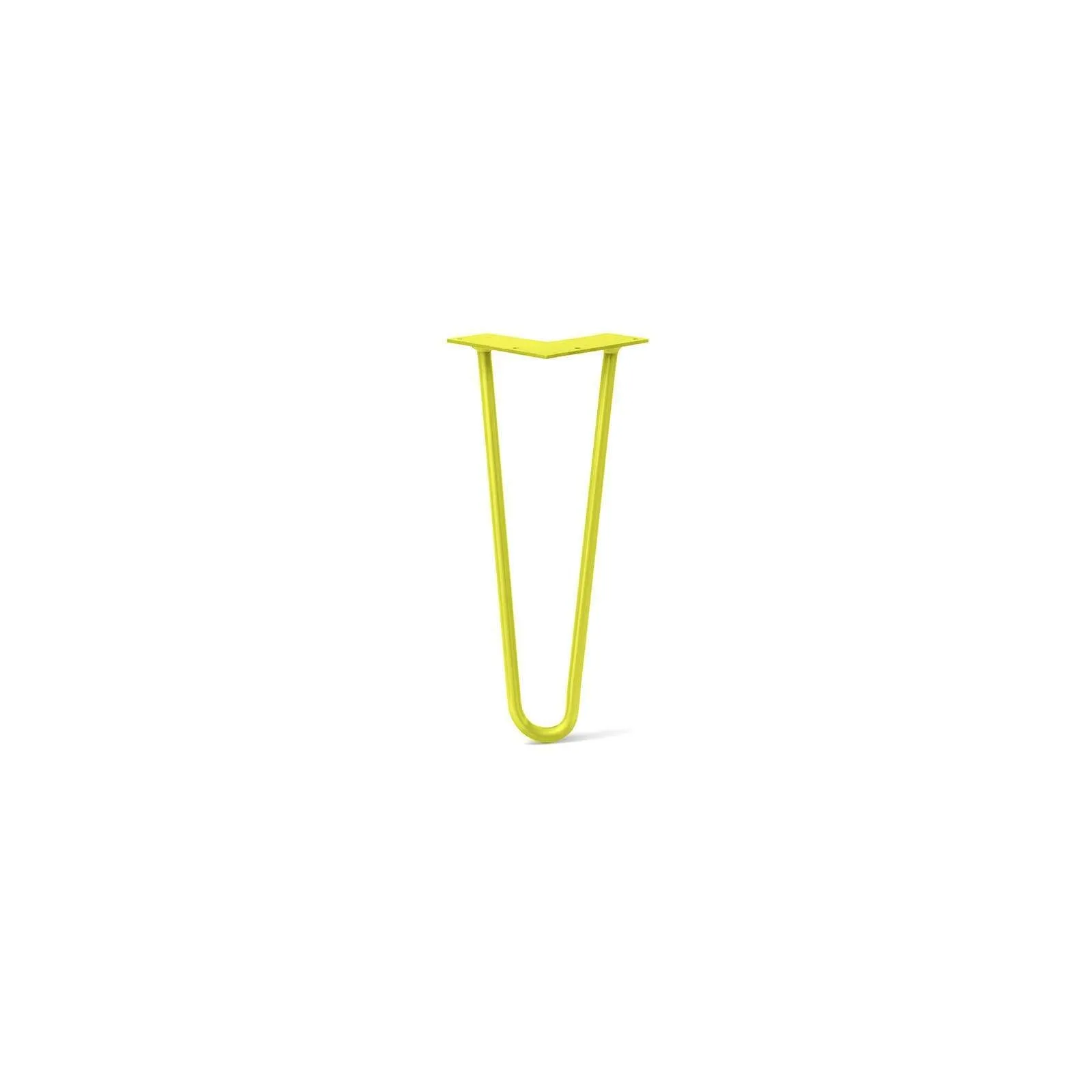 Hairpin Leg (Sold Separately), 2-Rod Design - Yellow Powder Coated Finish