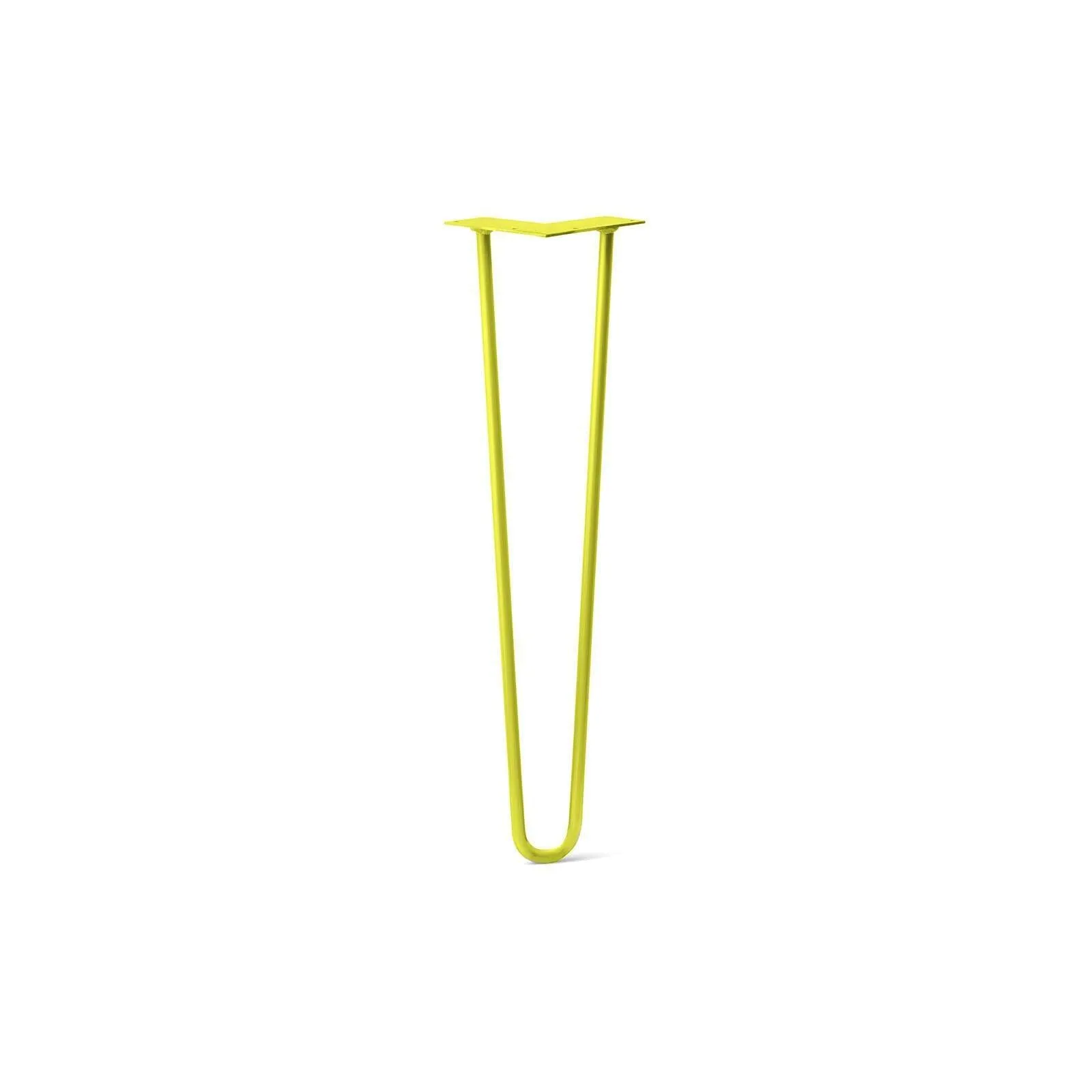 Hairpin Leg (Sold Separately), 2-Rod Design - Yellow Powder Coated Finish