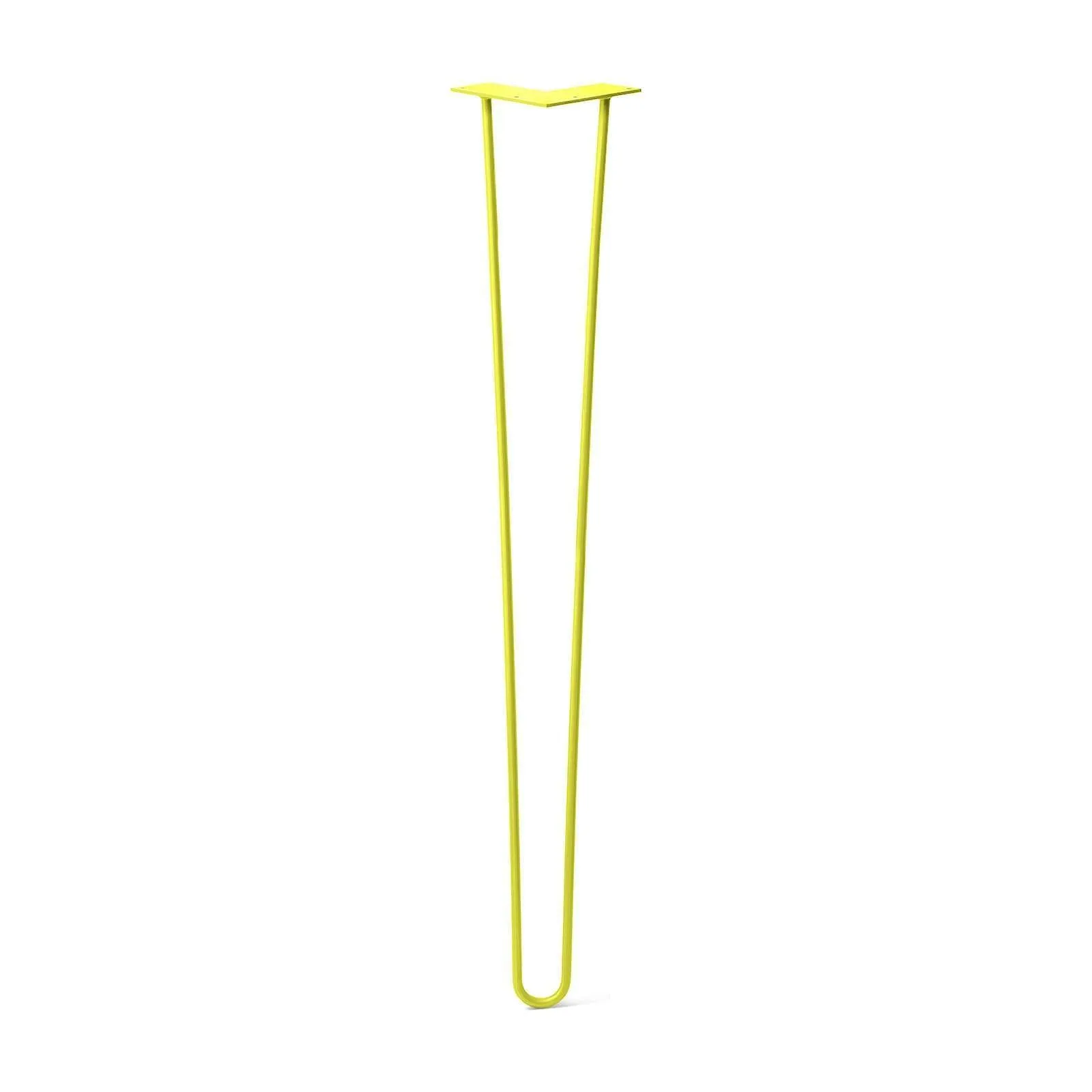 Hairpin Leg (Sold Separately), 2-Rod Design - Yellow Powder Coated Finish