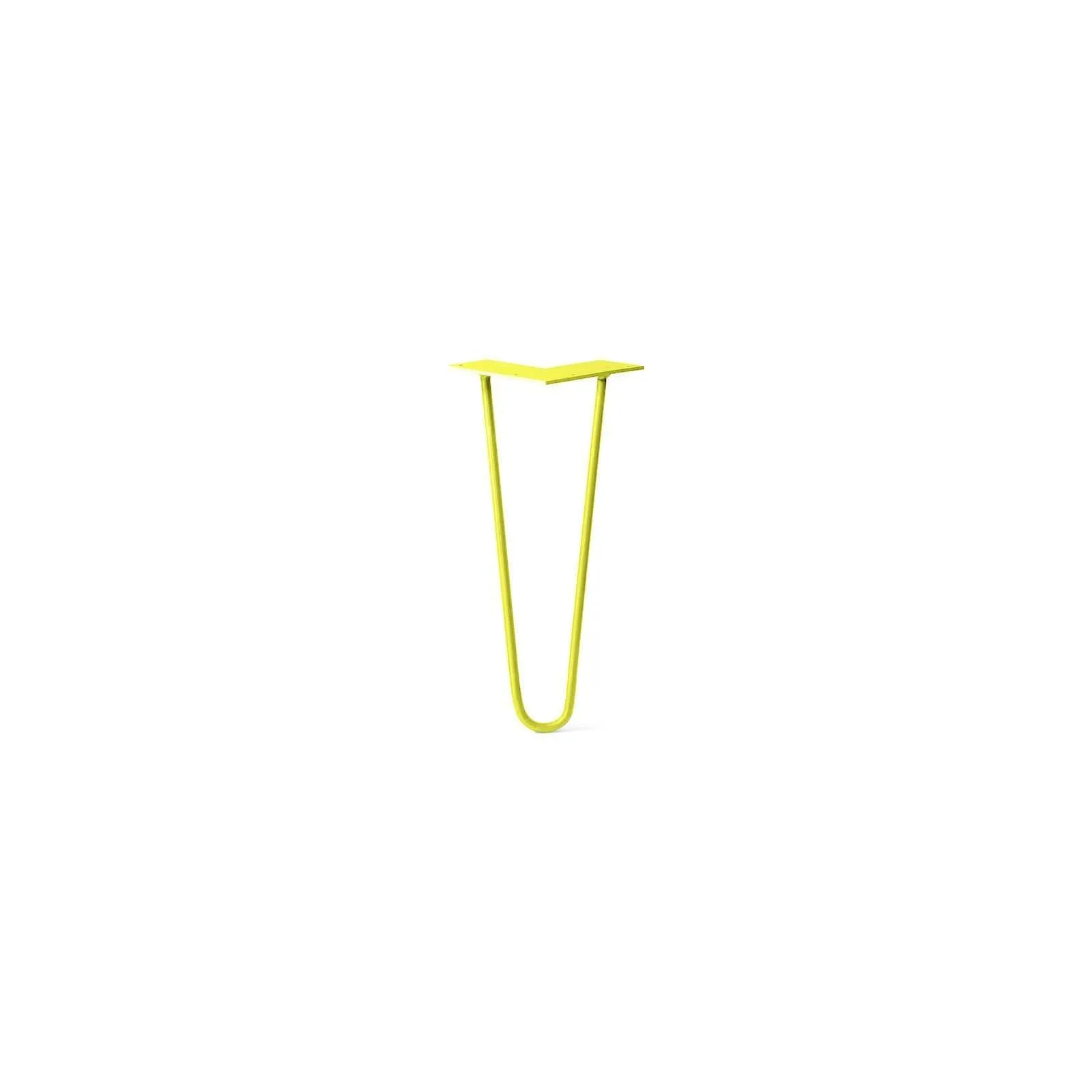 Hairpin Leg (Sold Separately), 2-Rod Design - Yellow Powder Coated Finish