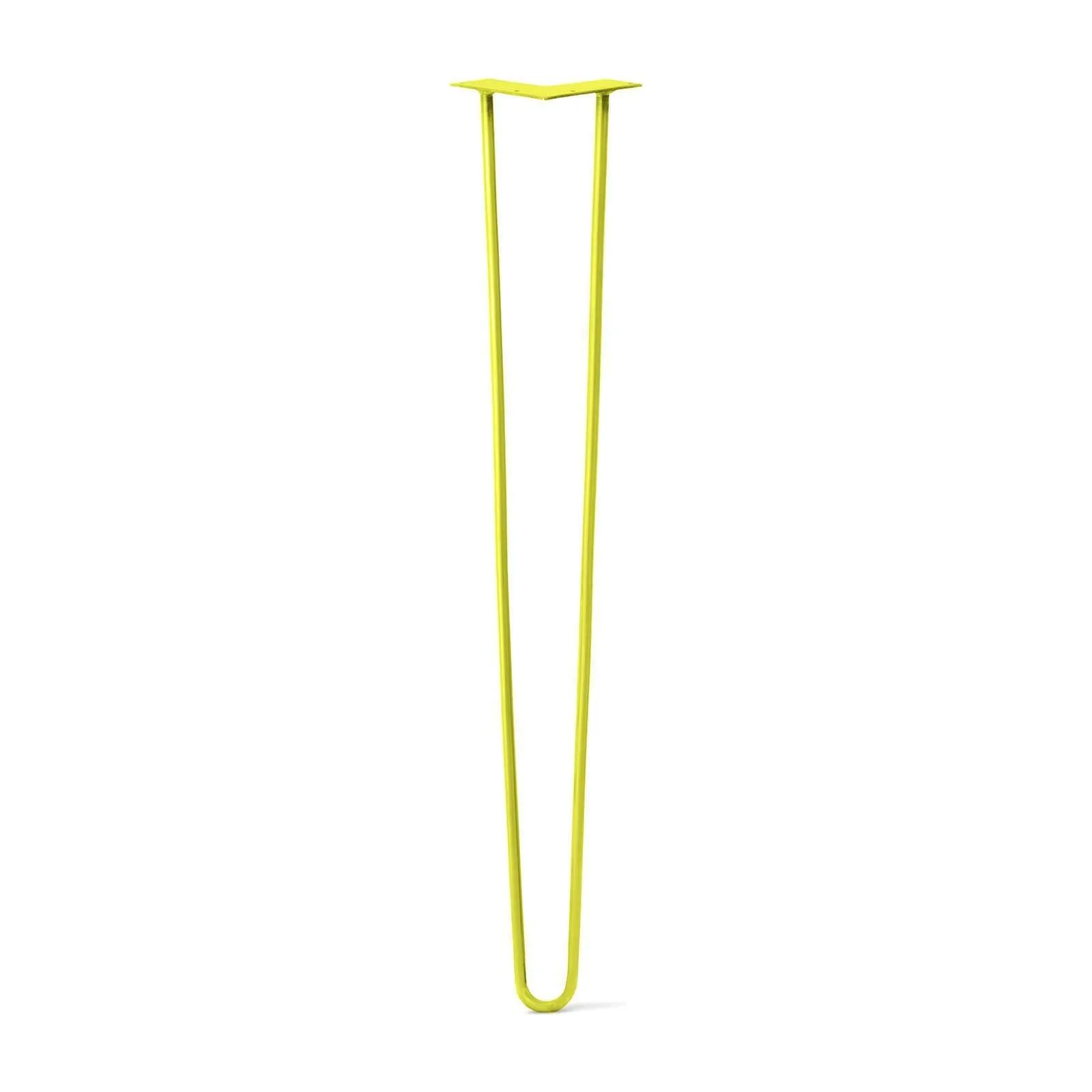 Hairpin Leg (Sold Separately), 2-Rod Design - Yellow Powder Coated Finish