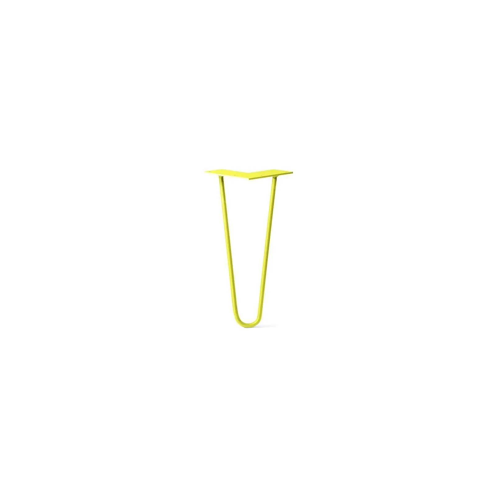 Hairpin Leg (Sold Separately), 2-Rod Design - Yellow Powder Coated Finish