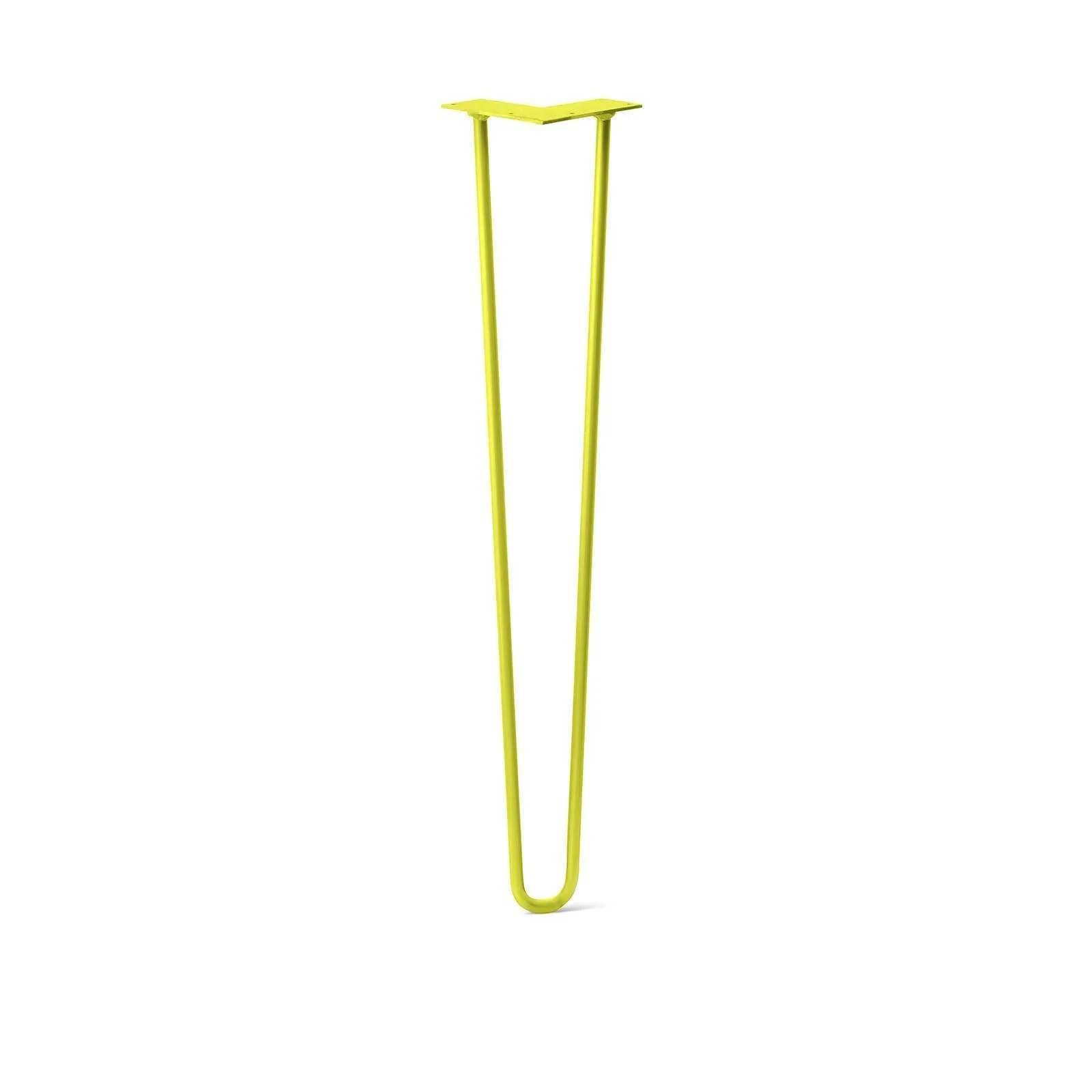 Hairpin Leg (Sold Separately), 2-Rod Design - Yellow Powder Coated Finish