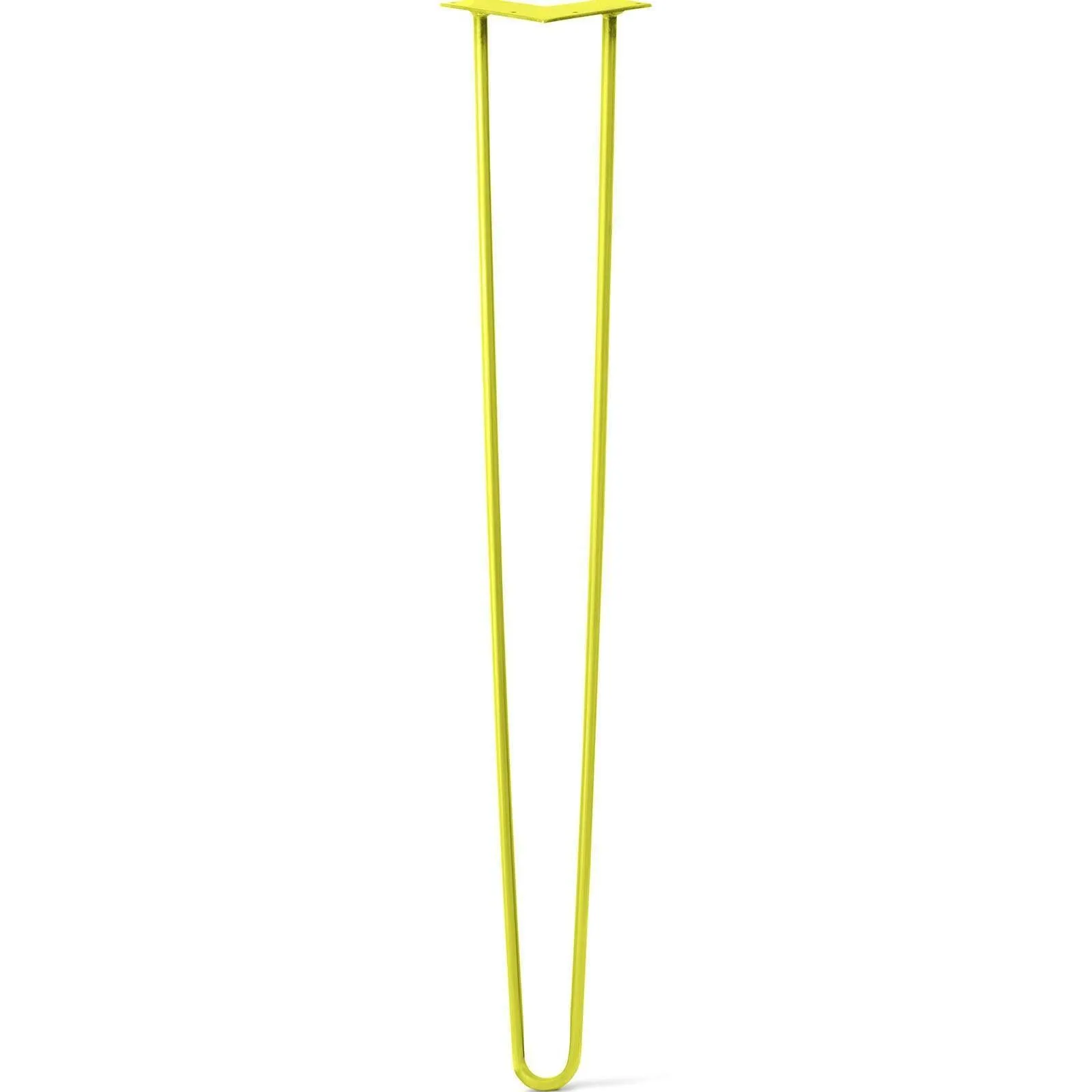 Hairpin Leg (Sold Separately), 2-Rod Design - Yellow Powder Coated Finish