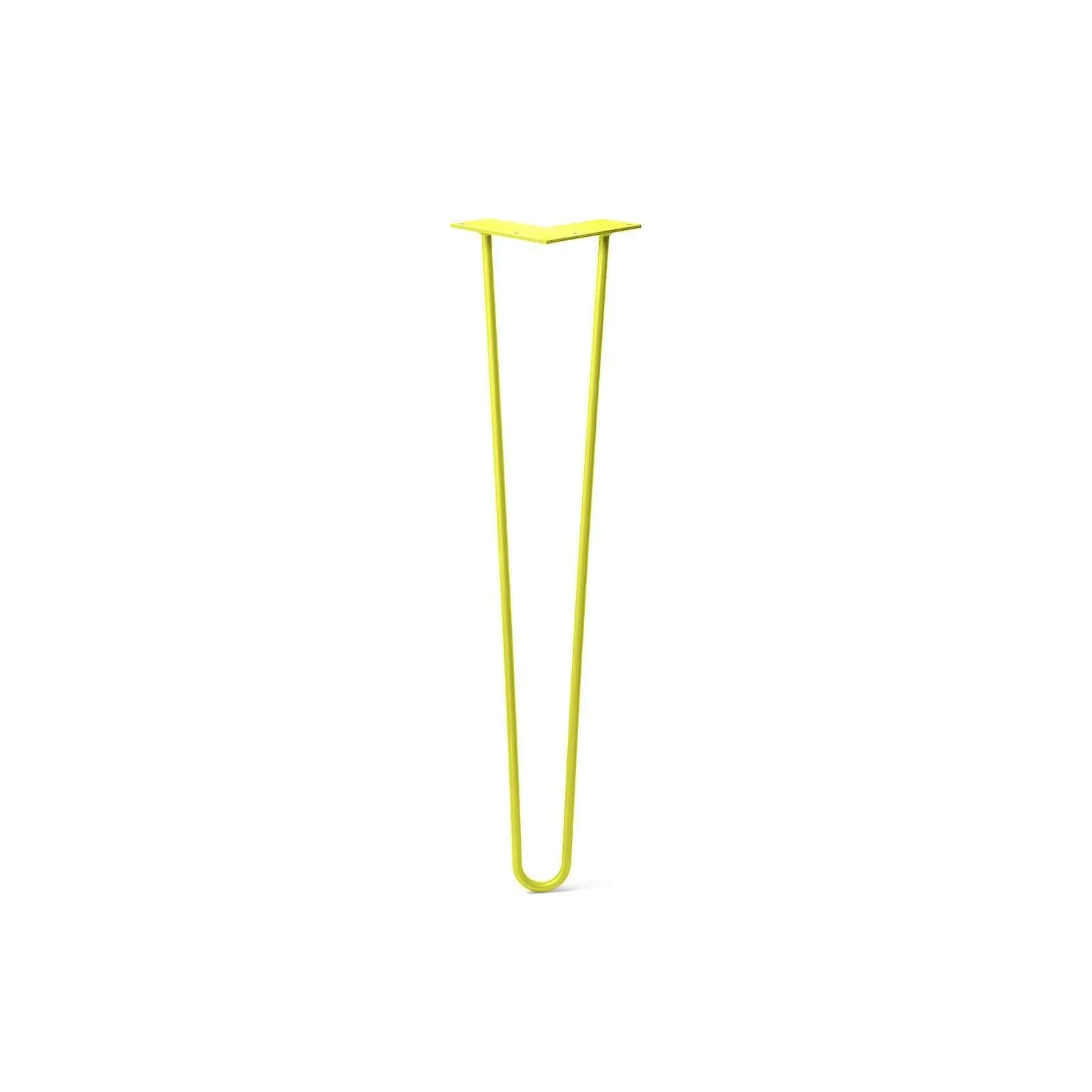 Hairpin Leg (Sold Separately), 2-Rod Design - Yellow Powder Coated Finish