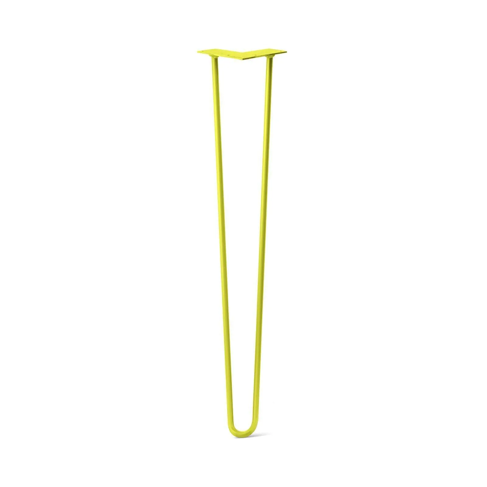 Hairpin Leg (Sold Separately), 2-Rod Design - Yellow Powder Coated Finish