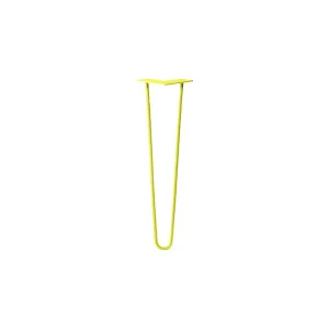 Hairpin Leg (Sold Separately), 2-Rod Design - Yellow Powder Coated Finish