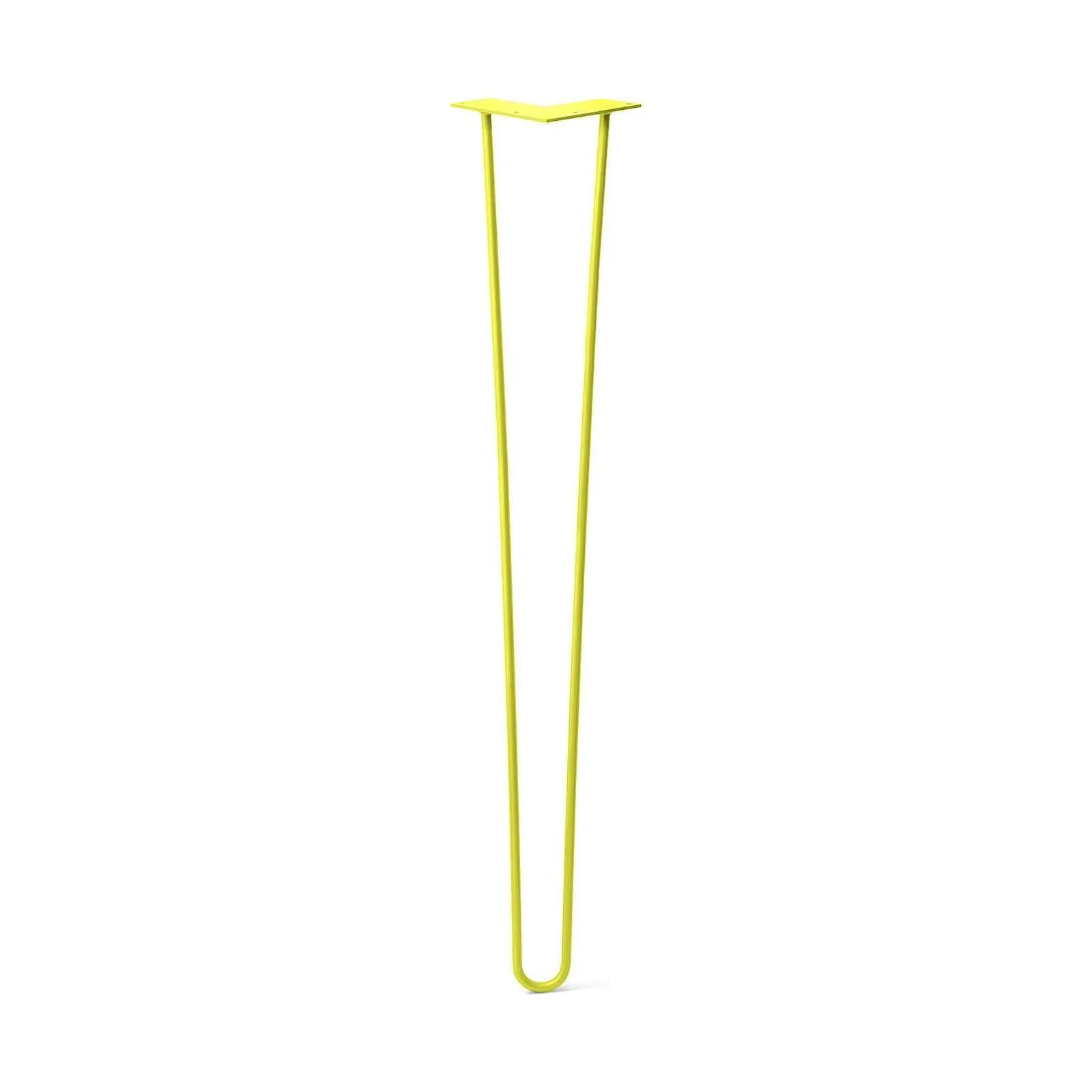 Hairpin Leg (Sold Separately), 2-Rod Design - Yellow Powder Coated Finish