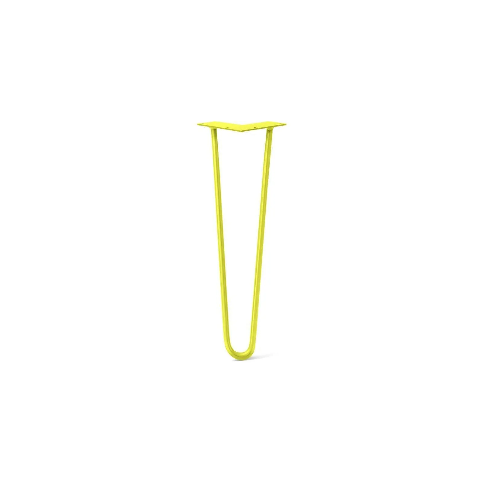 Hairpin Leg (Sold Separately), 2-Rod Design - Yellow Powder Coated Finish