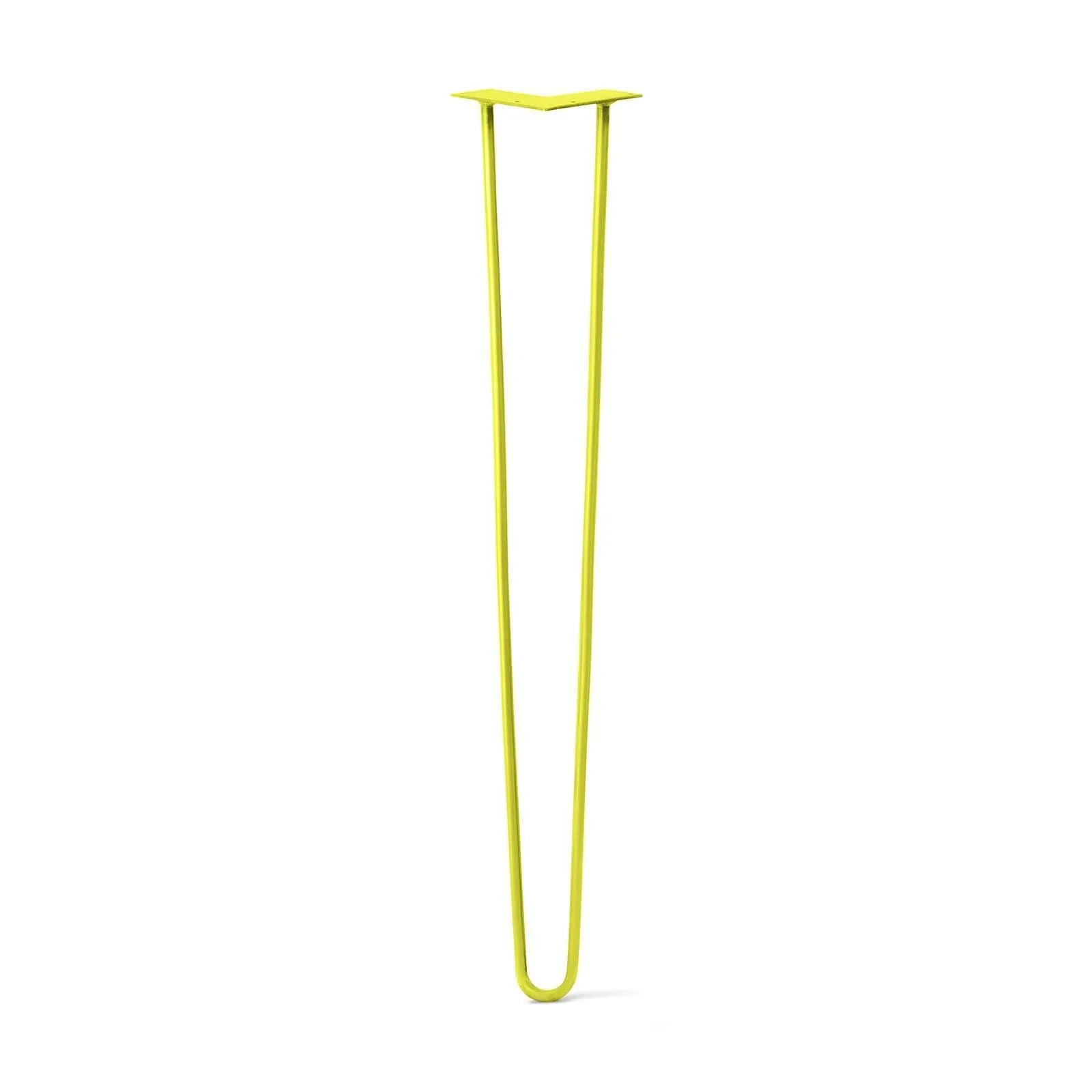 Hairpin Leg (Sold Separately), 2-Rod Design - Yellow Powder Coated Finish