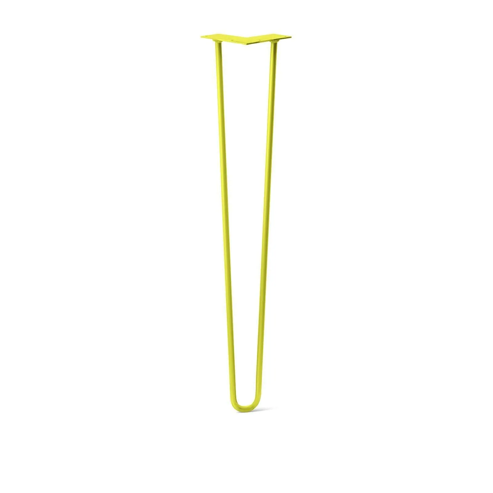 Hairpin Leg (Sold Separately), 2-Rod Design - Yellow Powder Coated Finish