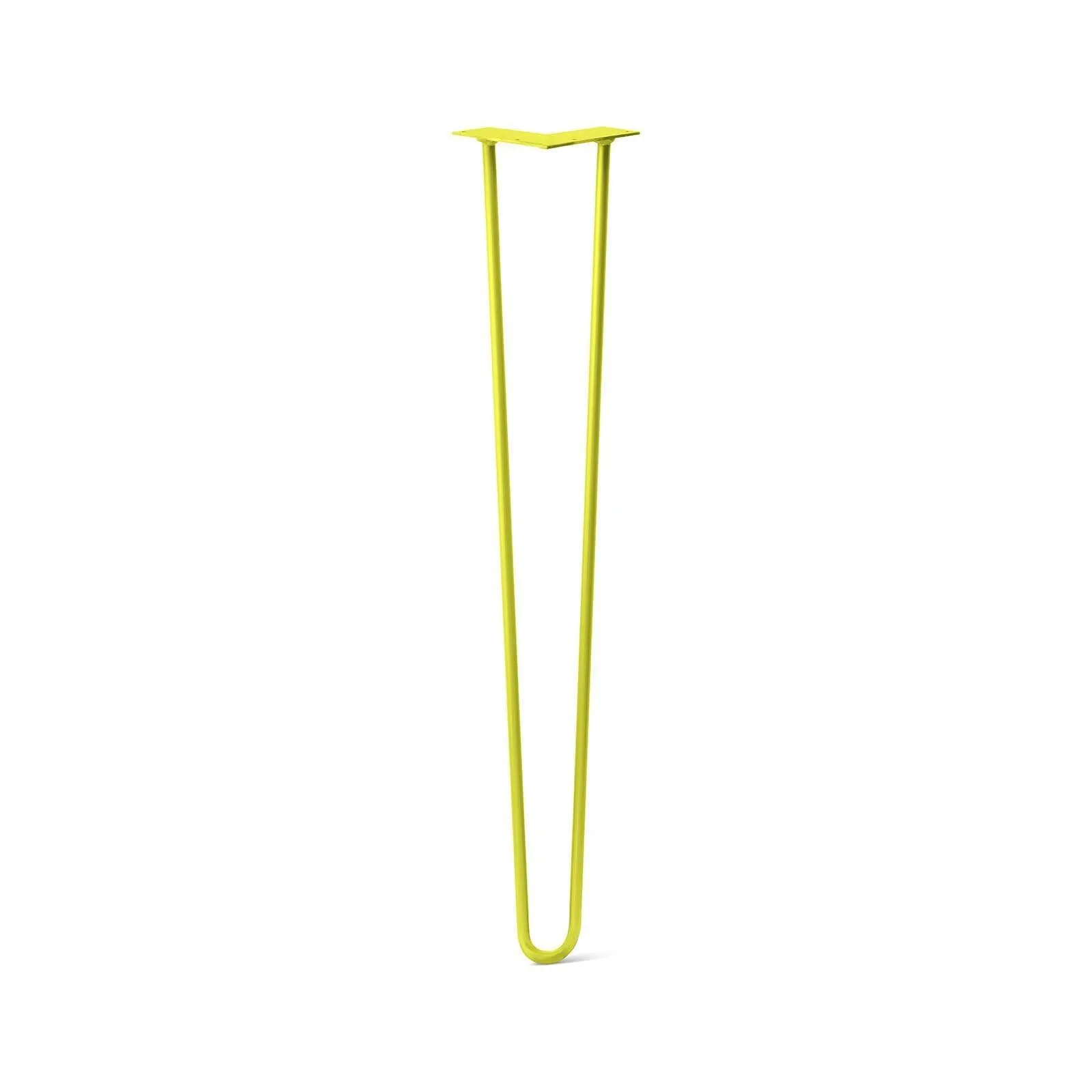 Hairpin Leg (Sold Separately), 2-Rod Design - Yellow Powder Coated Finish