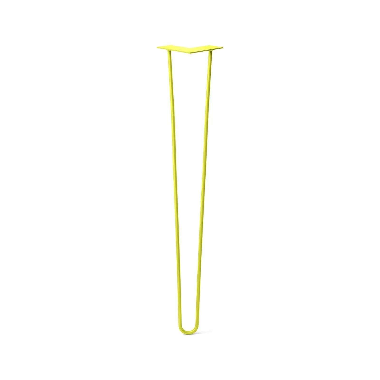 Hairpin Leg (Sold Separately), 2-Rod Design - Yellow Powder Coated Finish