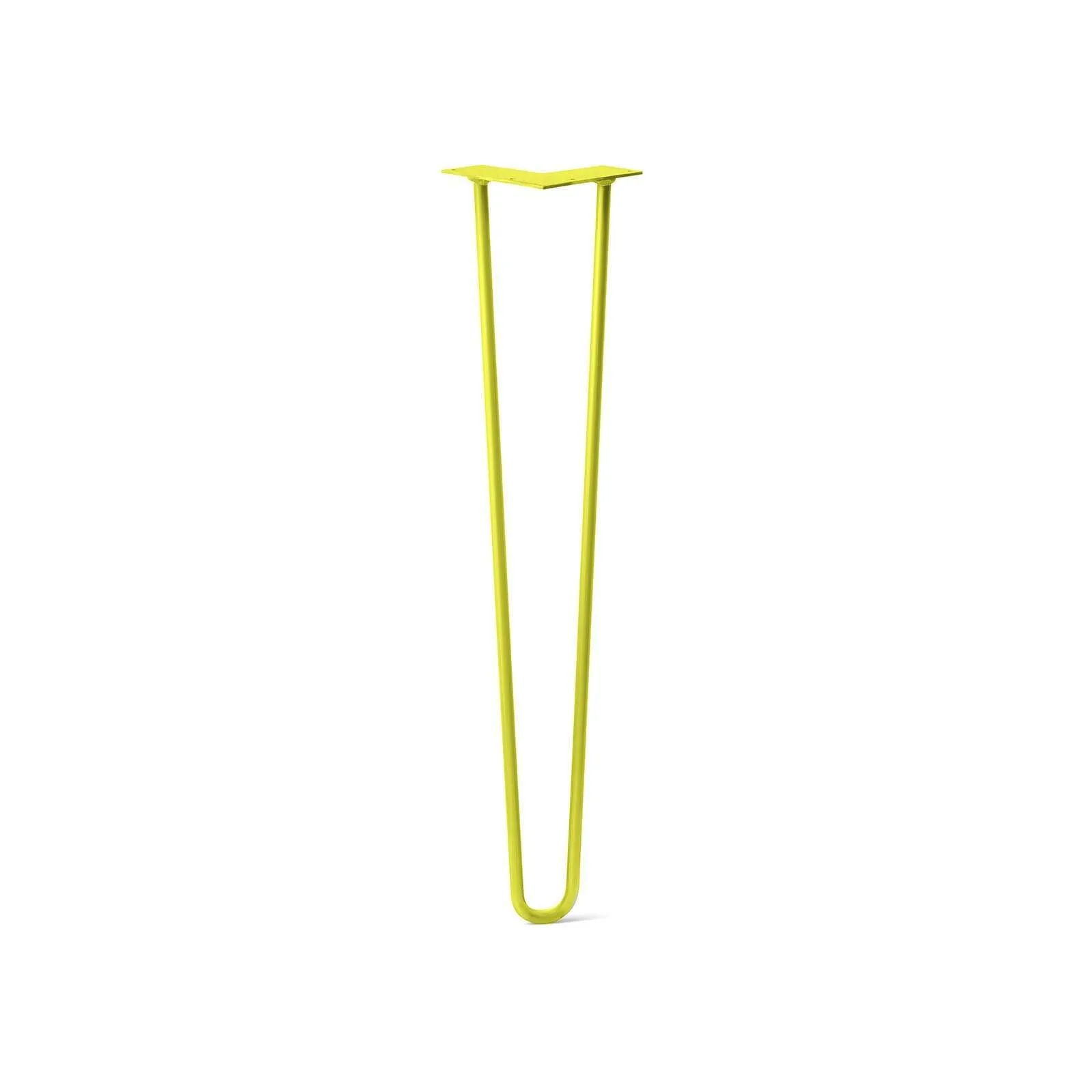 Hairpin Leg (Sold Separately), 2-Rod Design - Yellow Powder Coated Finish