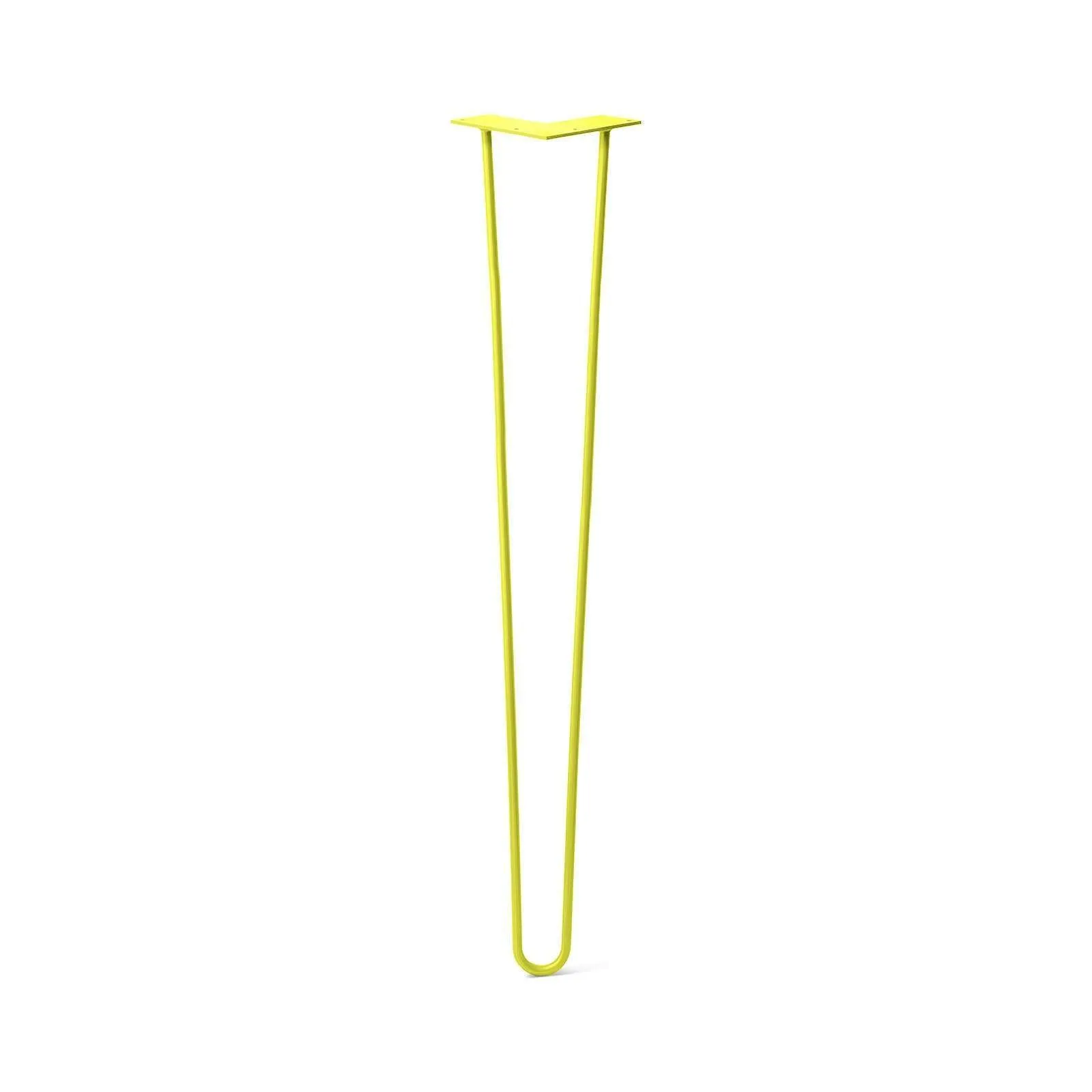 Hairpin Leg (Sold Separately), 2-Rod Design - Yellow Powder Coated Finish