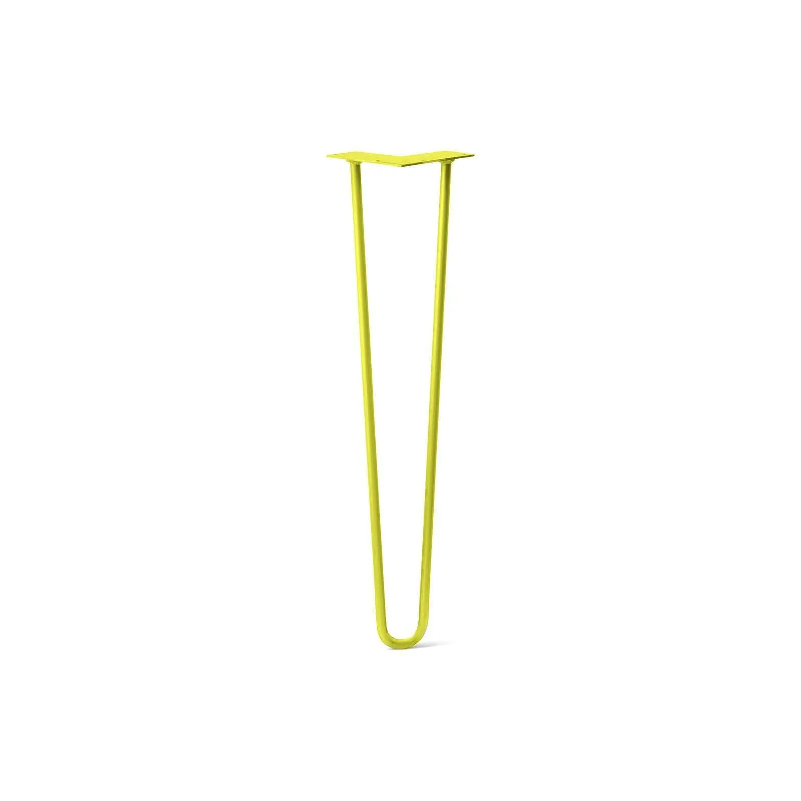 Hairpin Leg (Sold Separately), 2-Rod Design - Yellow Powder Coated Finish