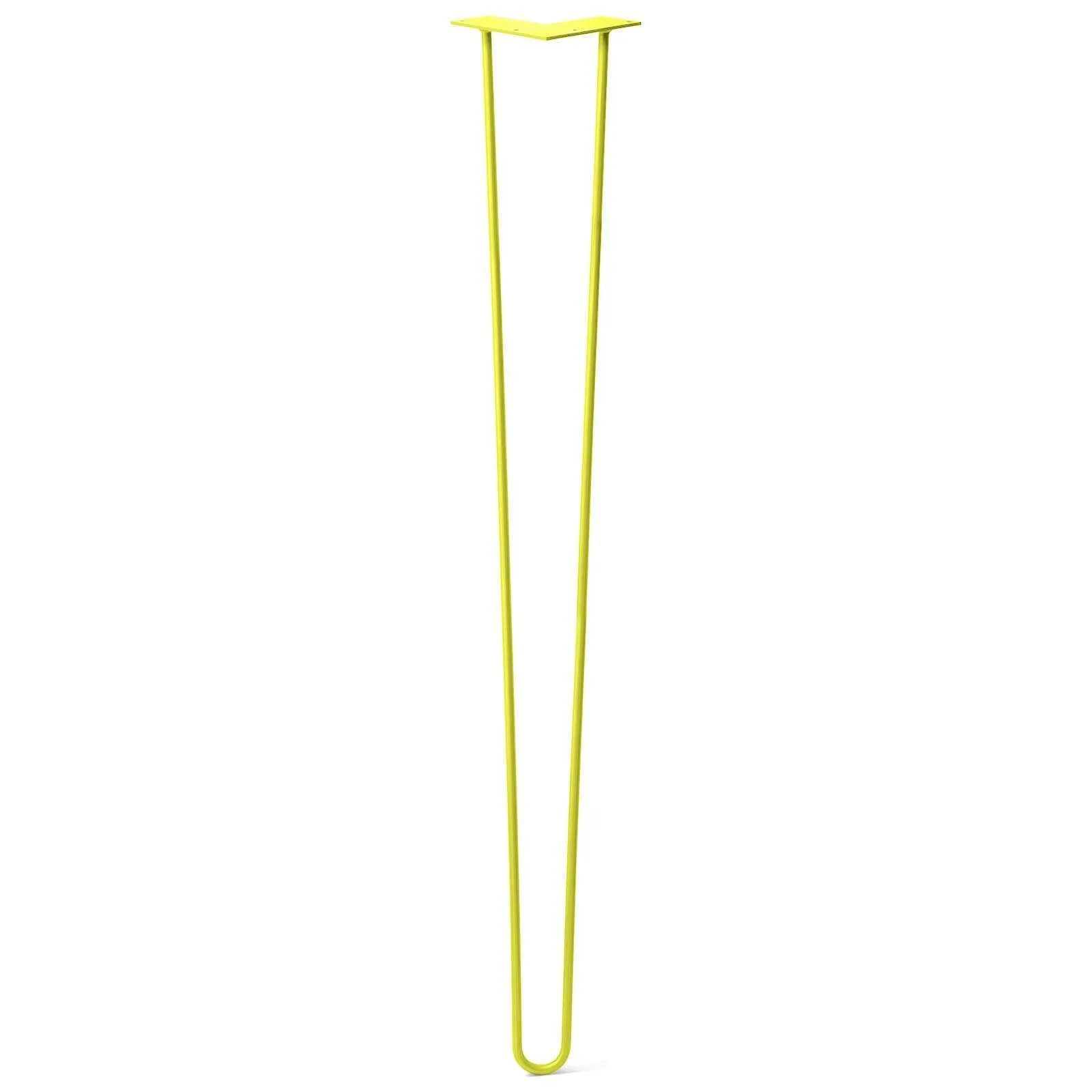 Hairpin Leg (Sold Separately), 2-Rod Design - Yellow Powder Coated Finish