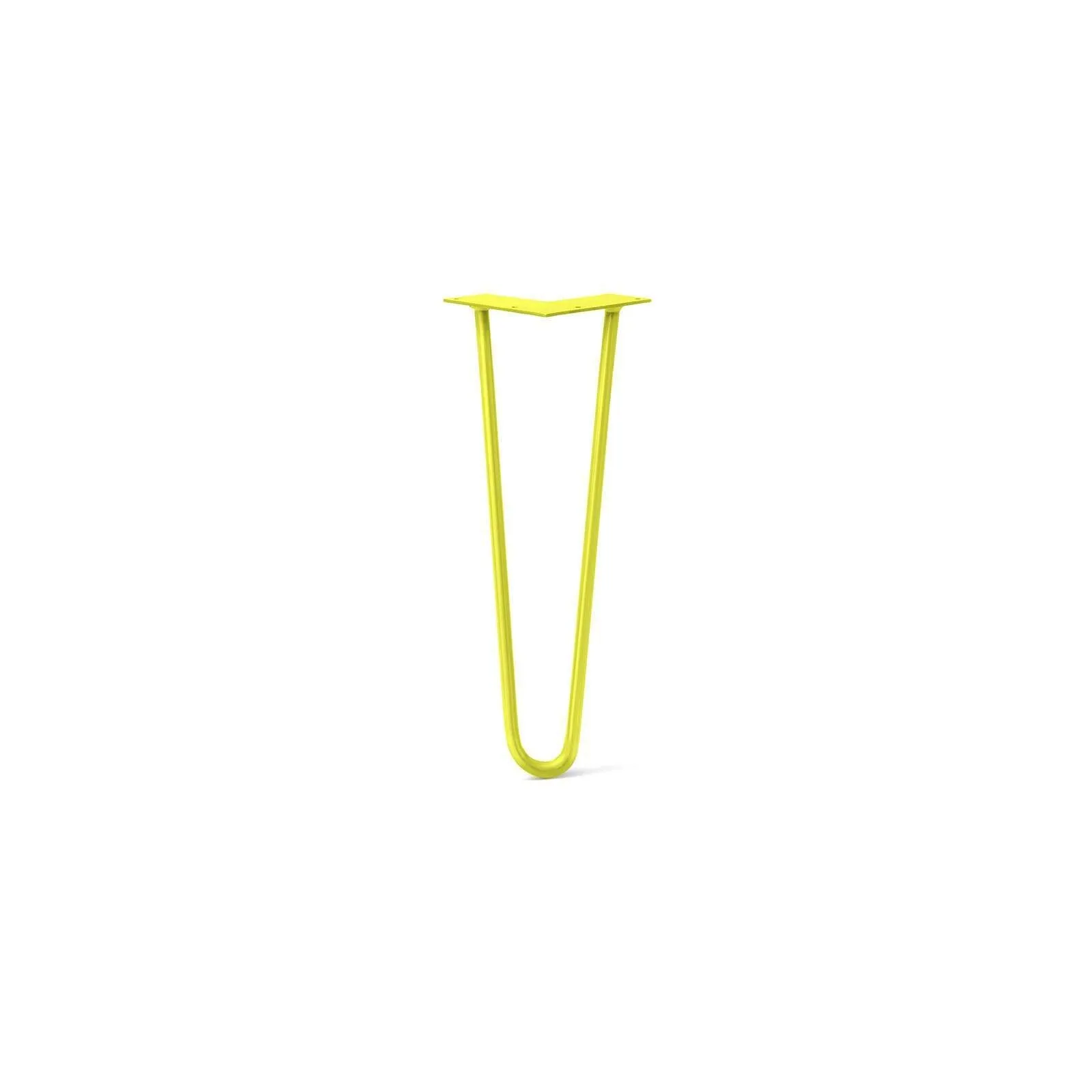 Hairpin Leg (Sold Separately), 2-Rod Design - Yellow Powder Coated Finish