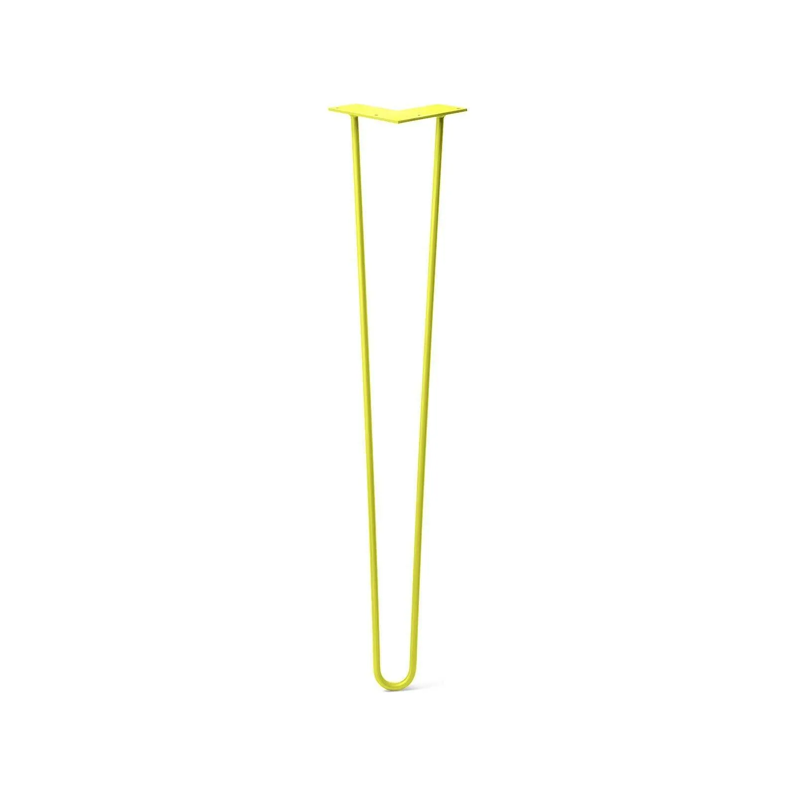 Hairpin Leg (Sold Separately), 2-Rod Design - Yellow Powder Coated Finish