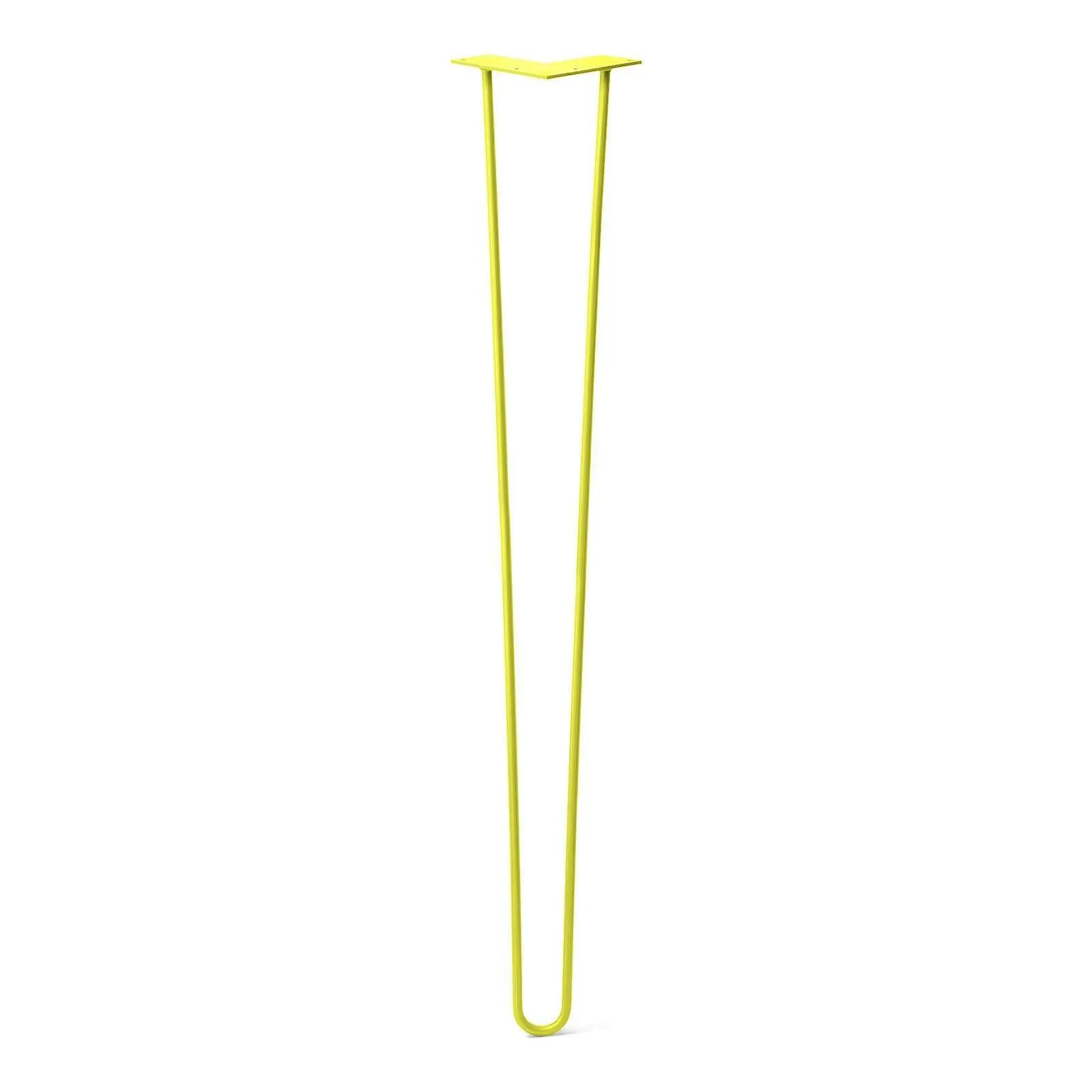 Hairpin Leg (Sold Separately), 2-Rod Design - Yellow Powder Coated Finish