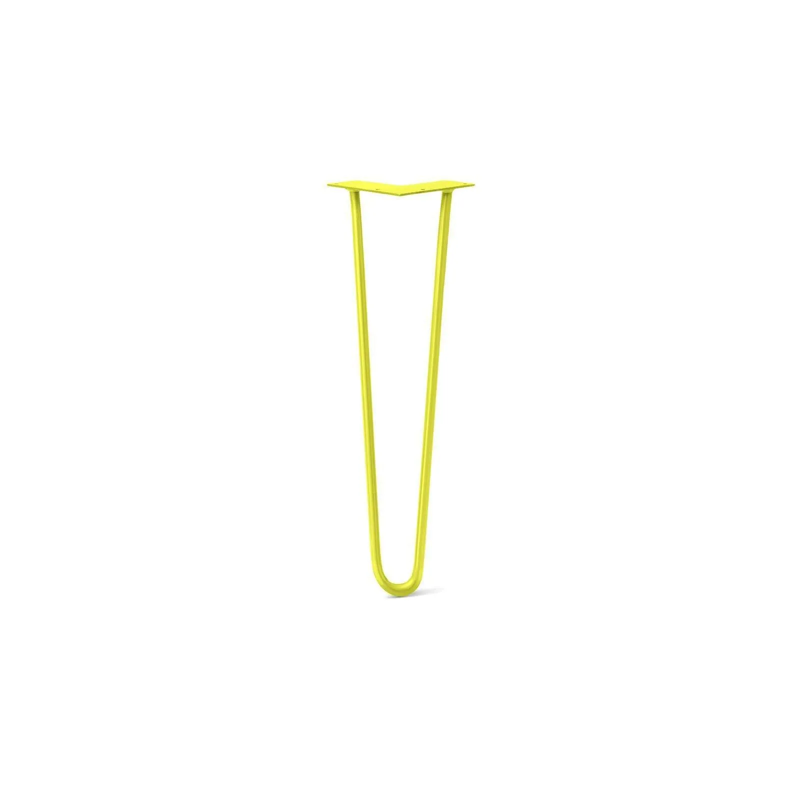 Hairpin Leg (Sold Separately), 2-Rod Design - Yellow Powder Coated Finish