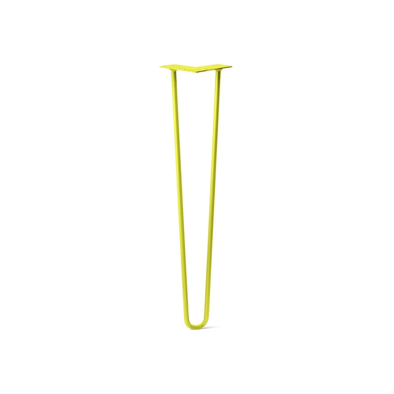 Hairpin Leg (Sold Separately), 2-Rod Design - Yellow Powder Coated Finish