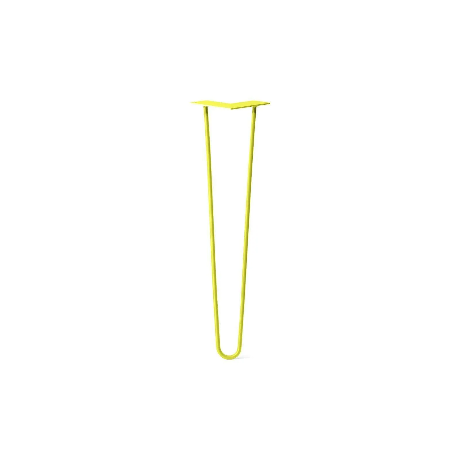 Hairpin Leg (Sold Separately), 2-Rod Design - Yellow Powder Coated Finish