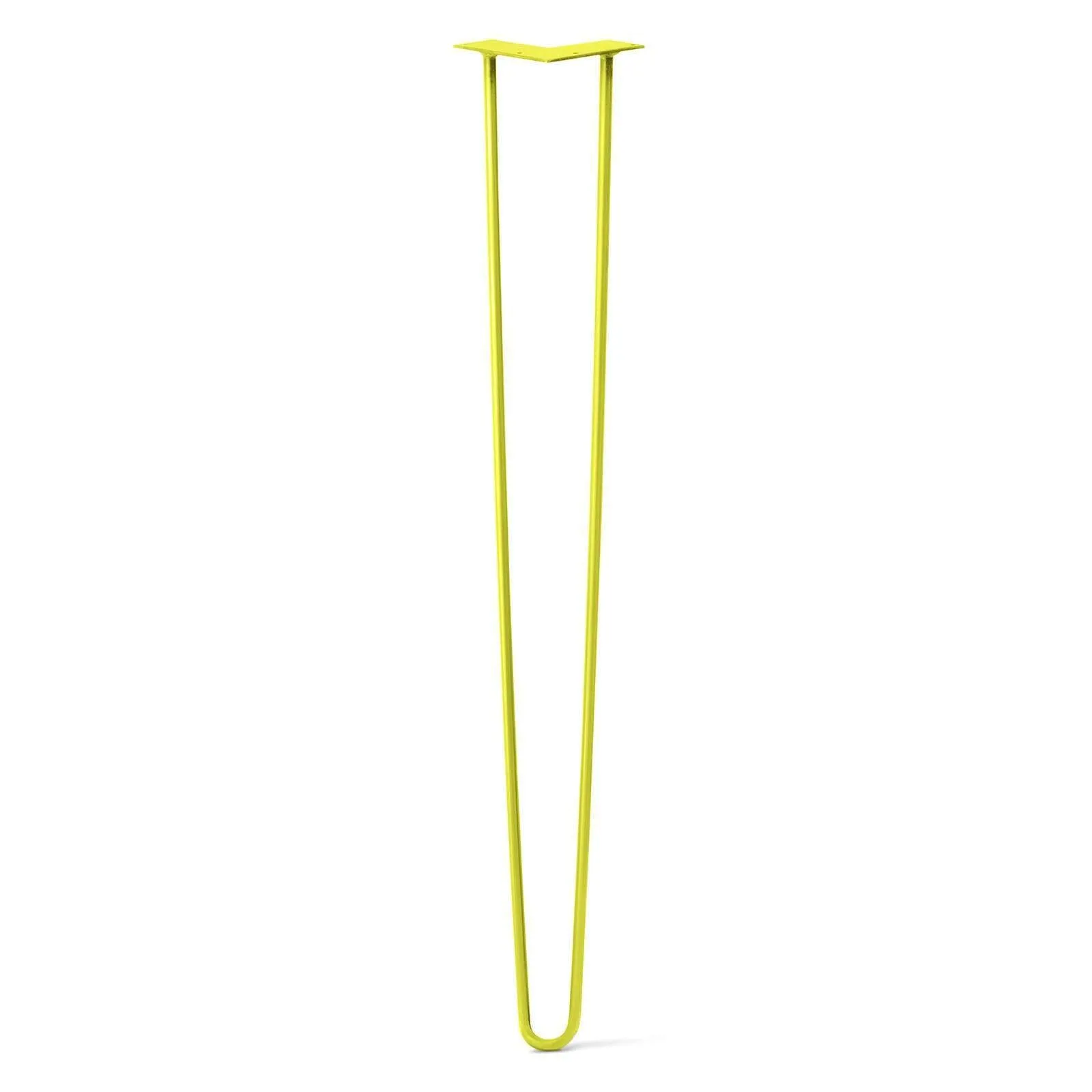 Hairpin Leg (Sold Separately), 2-Rod Design - Yellow Powder Coated Finish