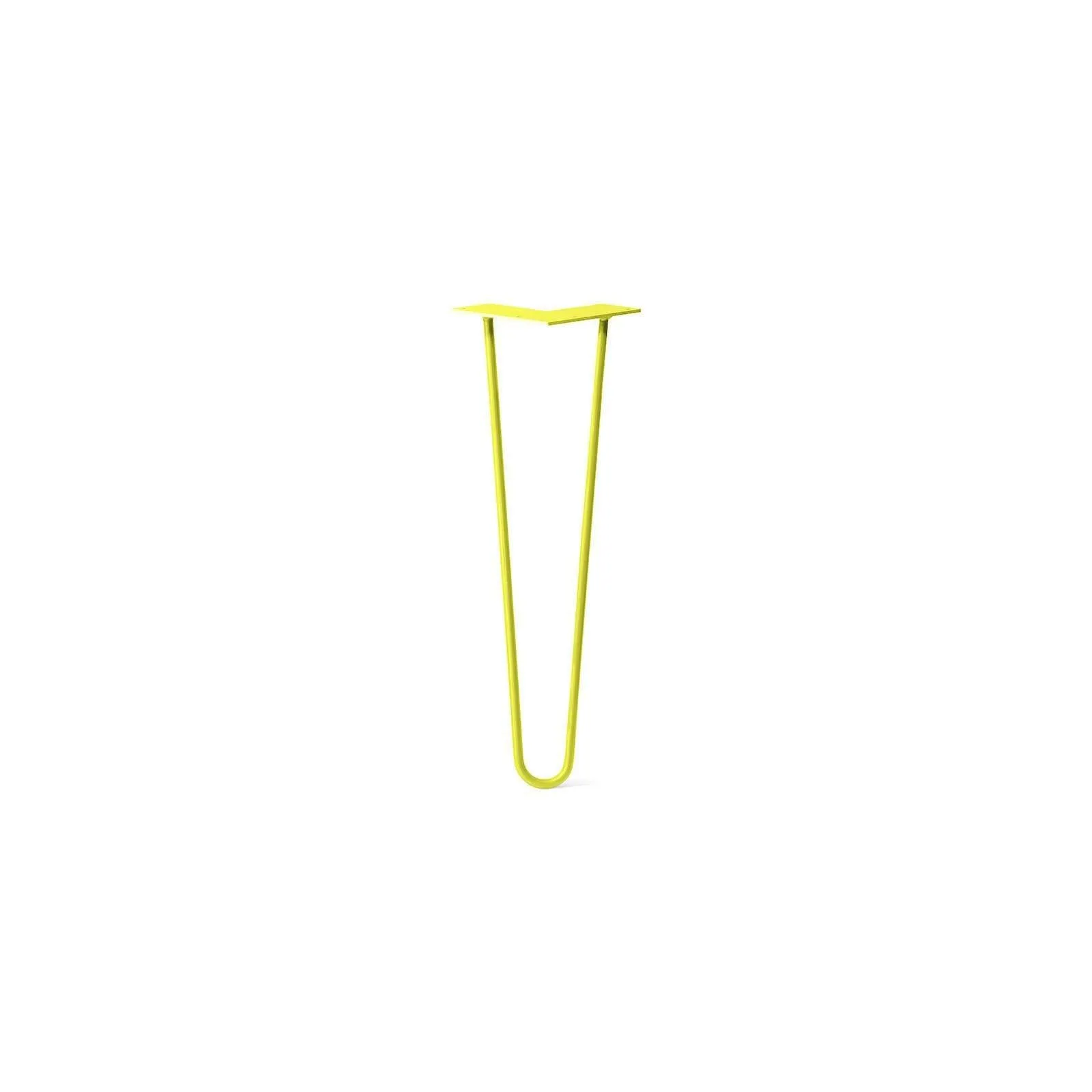 Hairpin Leg (Sold Separately), 2-Rod Design - Yellow Powder Coated Finish