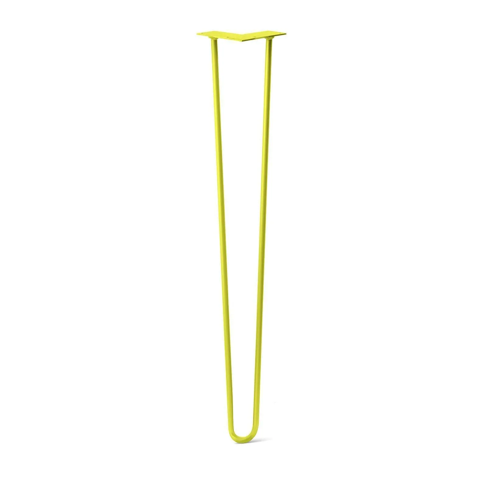 Hairpin Leg (Sold Separately), 2-Rod Design - Yellow Powder Coated Finish